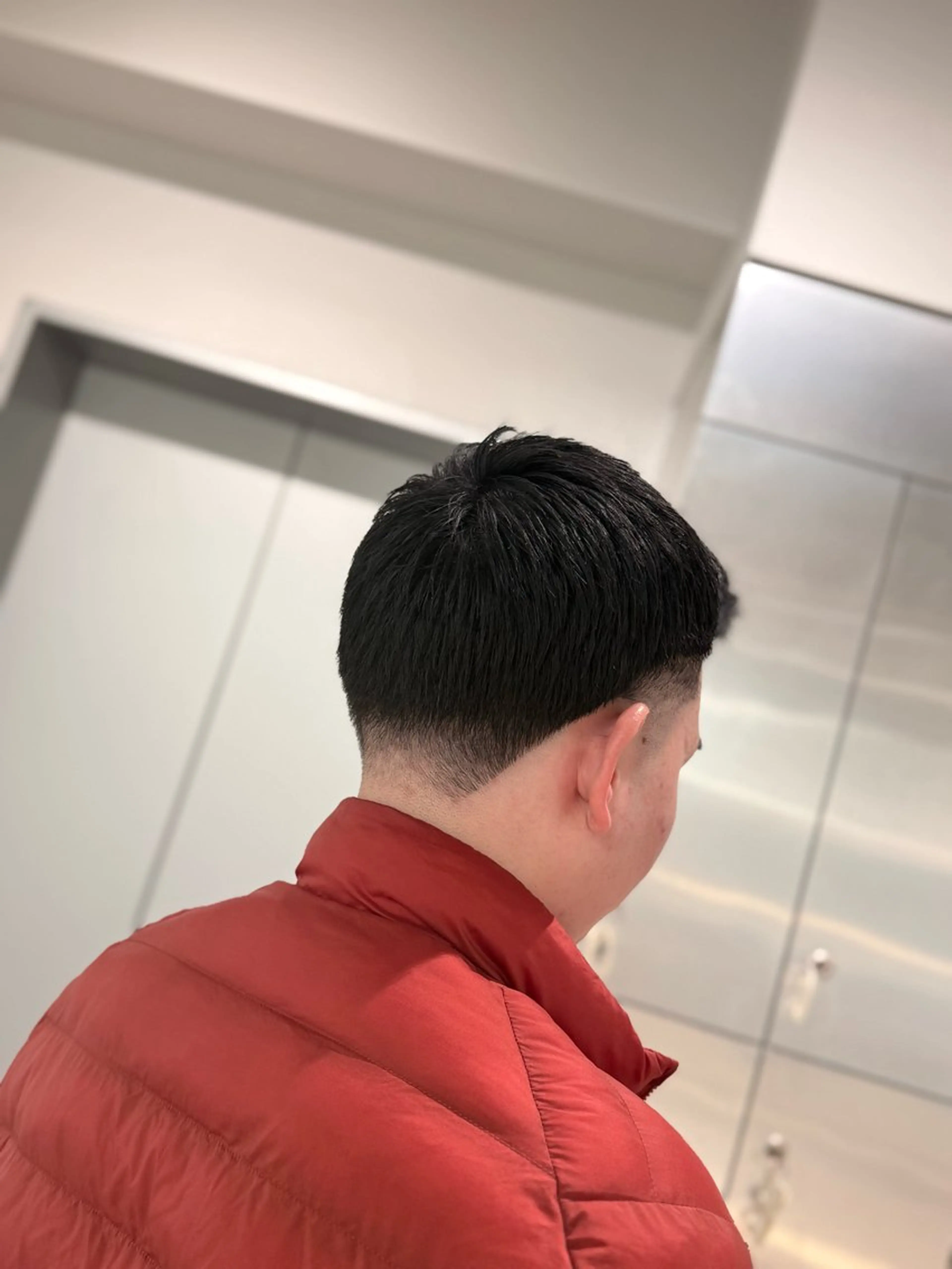 ショート メンズ アップバング フェードカット カット トリートメント MEN’S SALON HAVANA所属・渋谷/メンズパーマ /フェード/千尋のヘアスタイル
