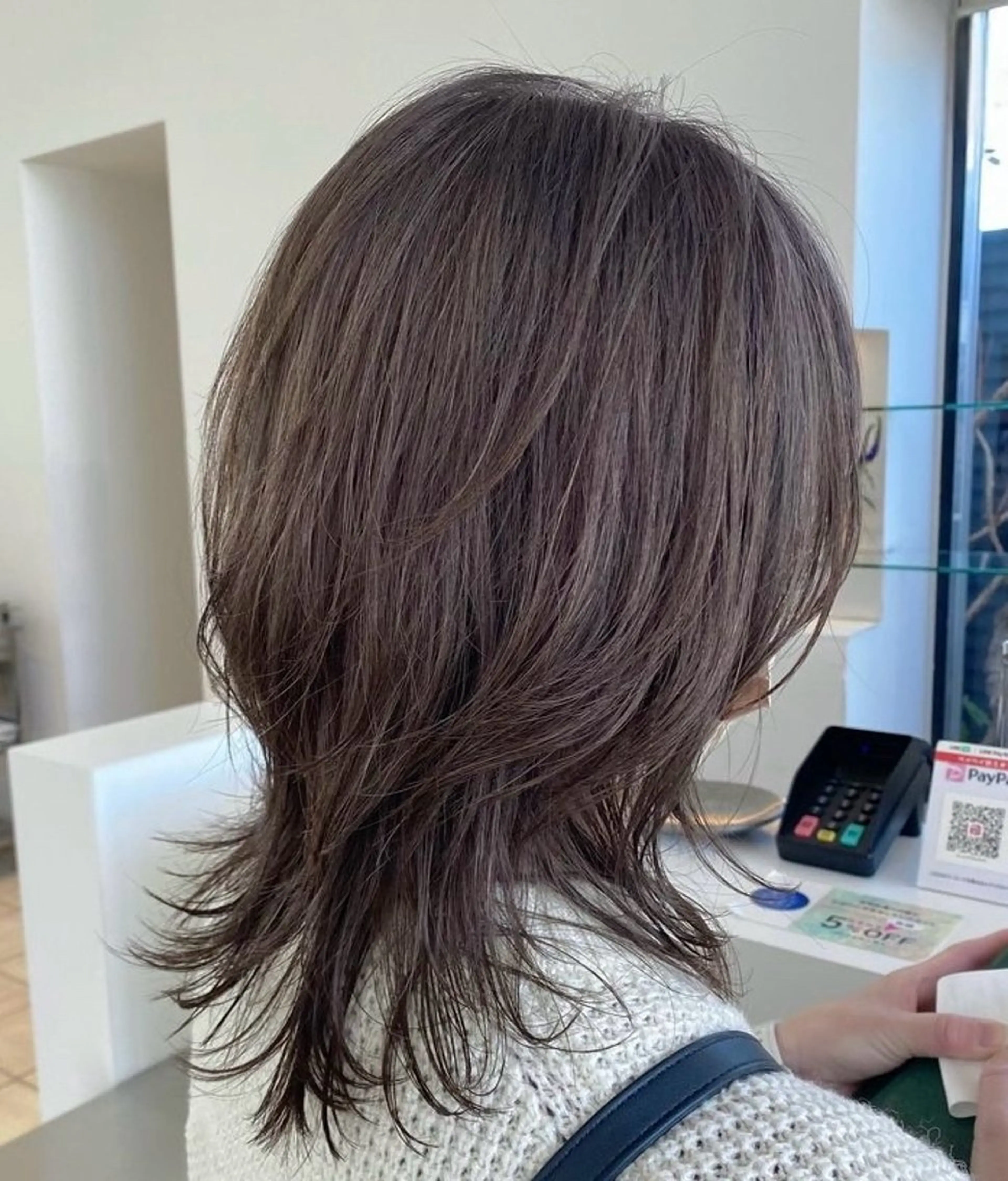 セミロング 加藤 由紀のヘアスタイル