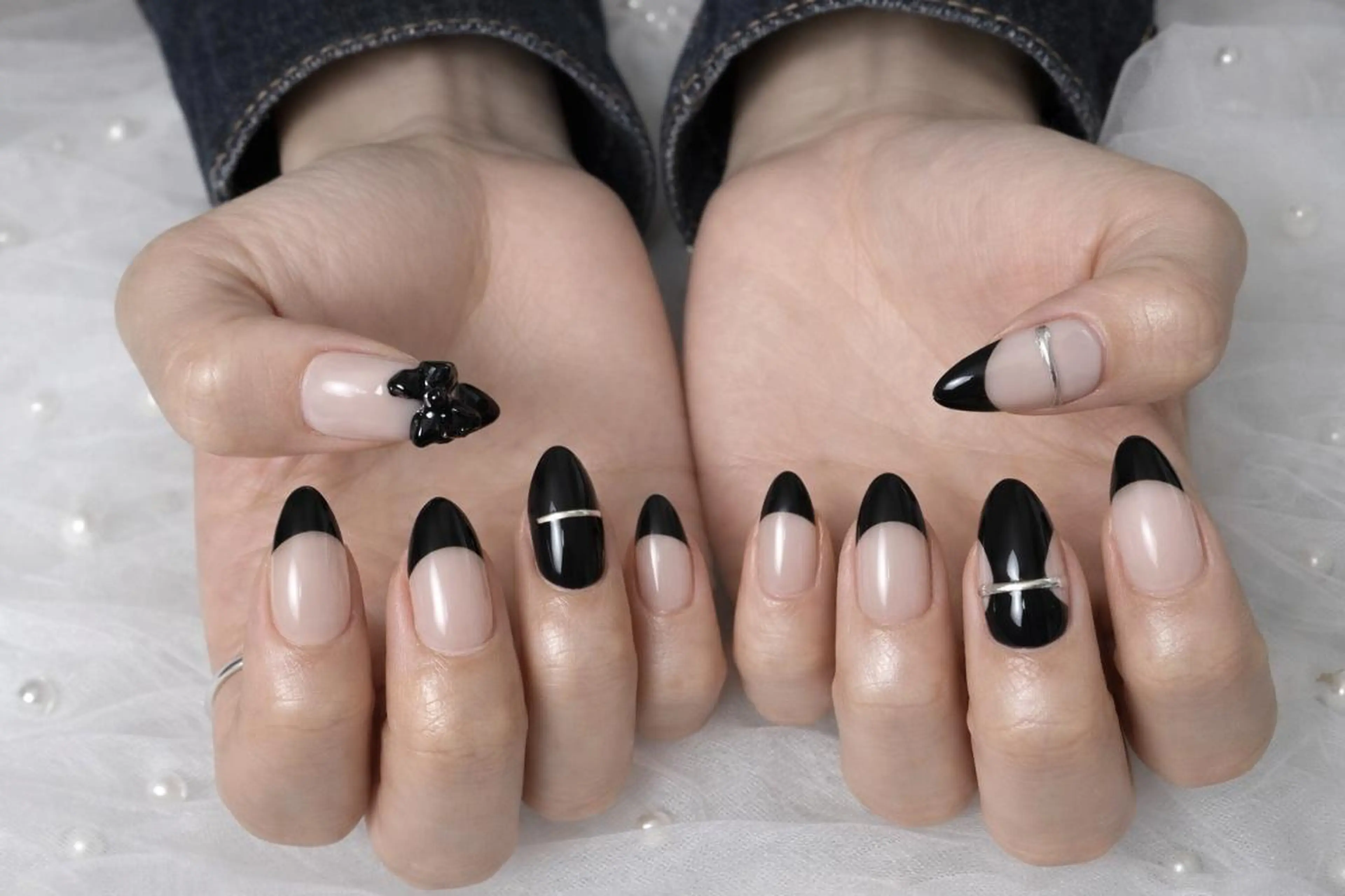 ネイル ロングネイル長さ出し 専門Spade Qのネイルデザイン