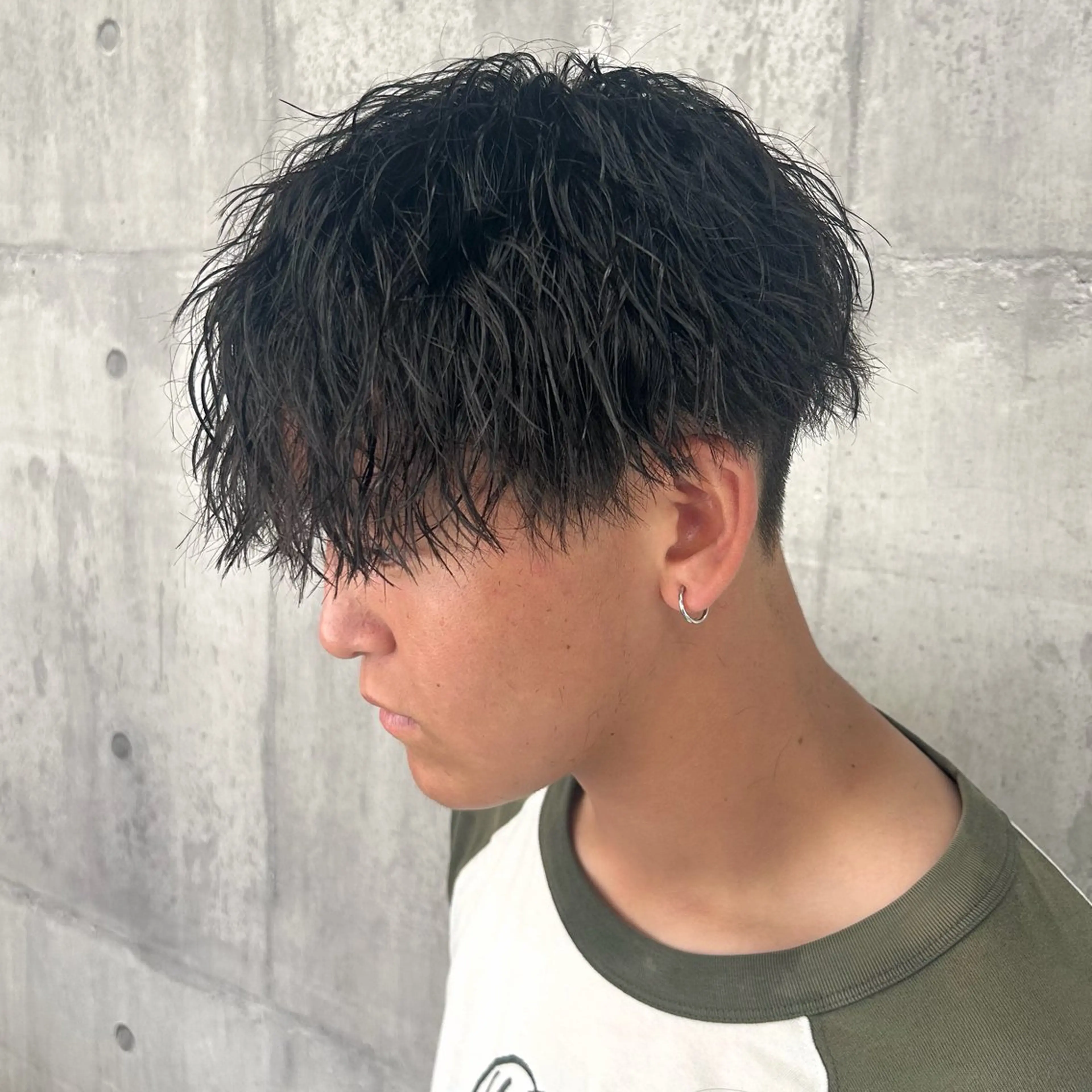 パーマ メンズ カット パーマ racil by rest plus所属・ryuto/ブリーチ /メンズ韓国ヘアのヘアスタイル