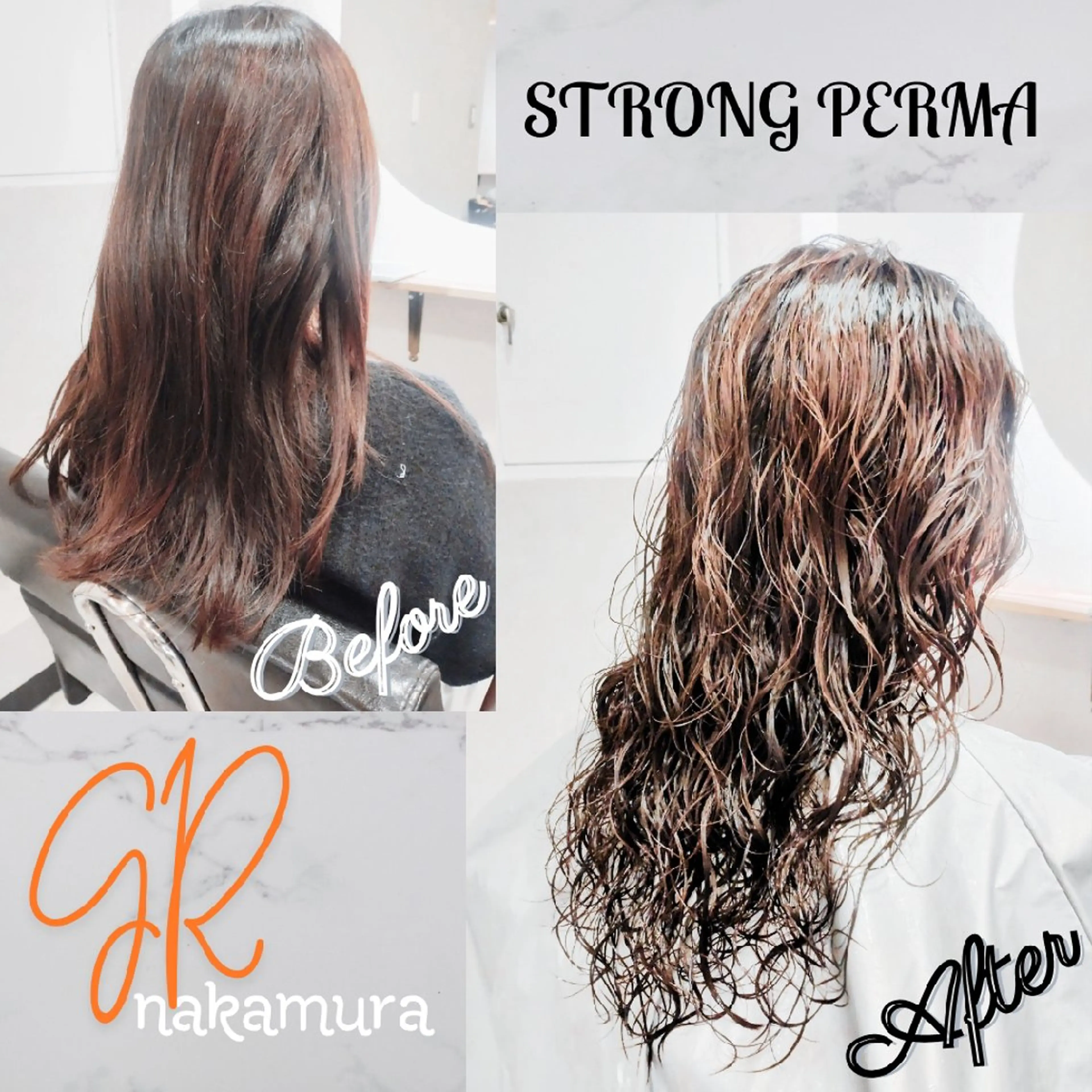 ロング パーマ パーマ GR 髪質改善トリートメント×ヘッドスパ【ジーアール】所属・🌺中村🌺毎日楽し くなる髪をご提案✨のヘアスタイル