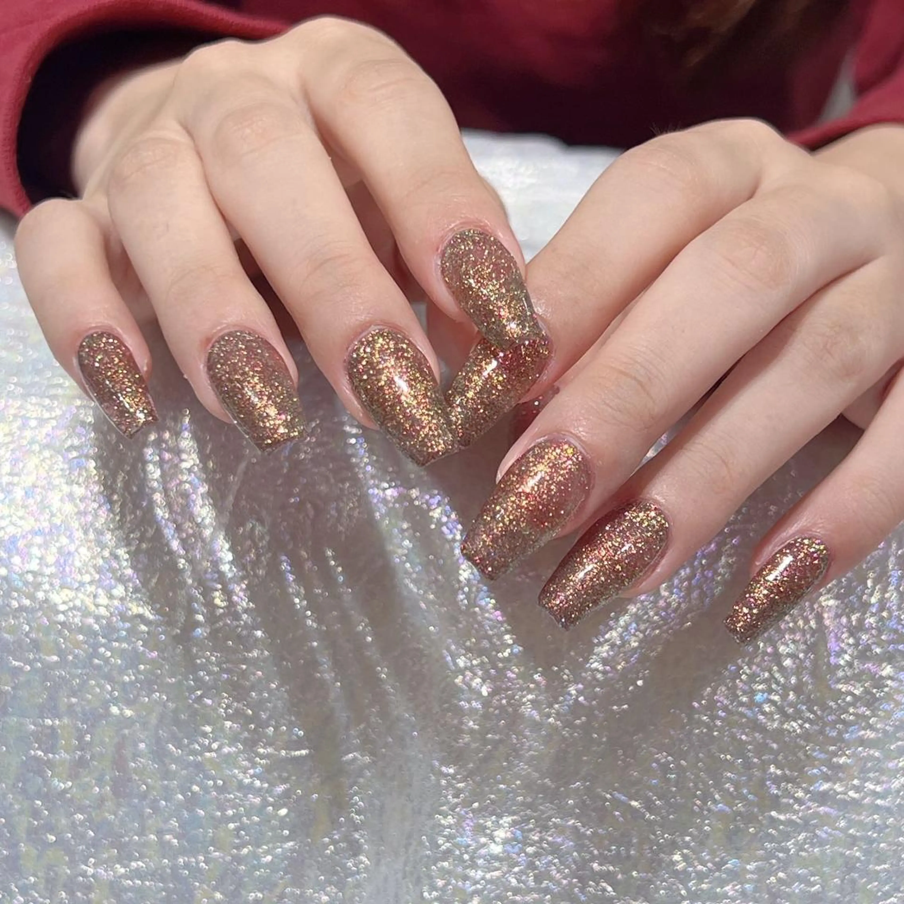 ネイル 長さ出し マグネットネイル ワンカラーネイル ネイルチップ Queens ゲンのネイルデザイン