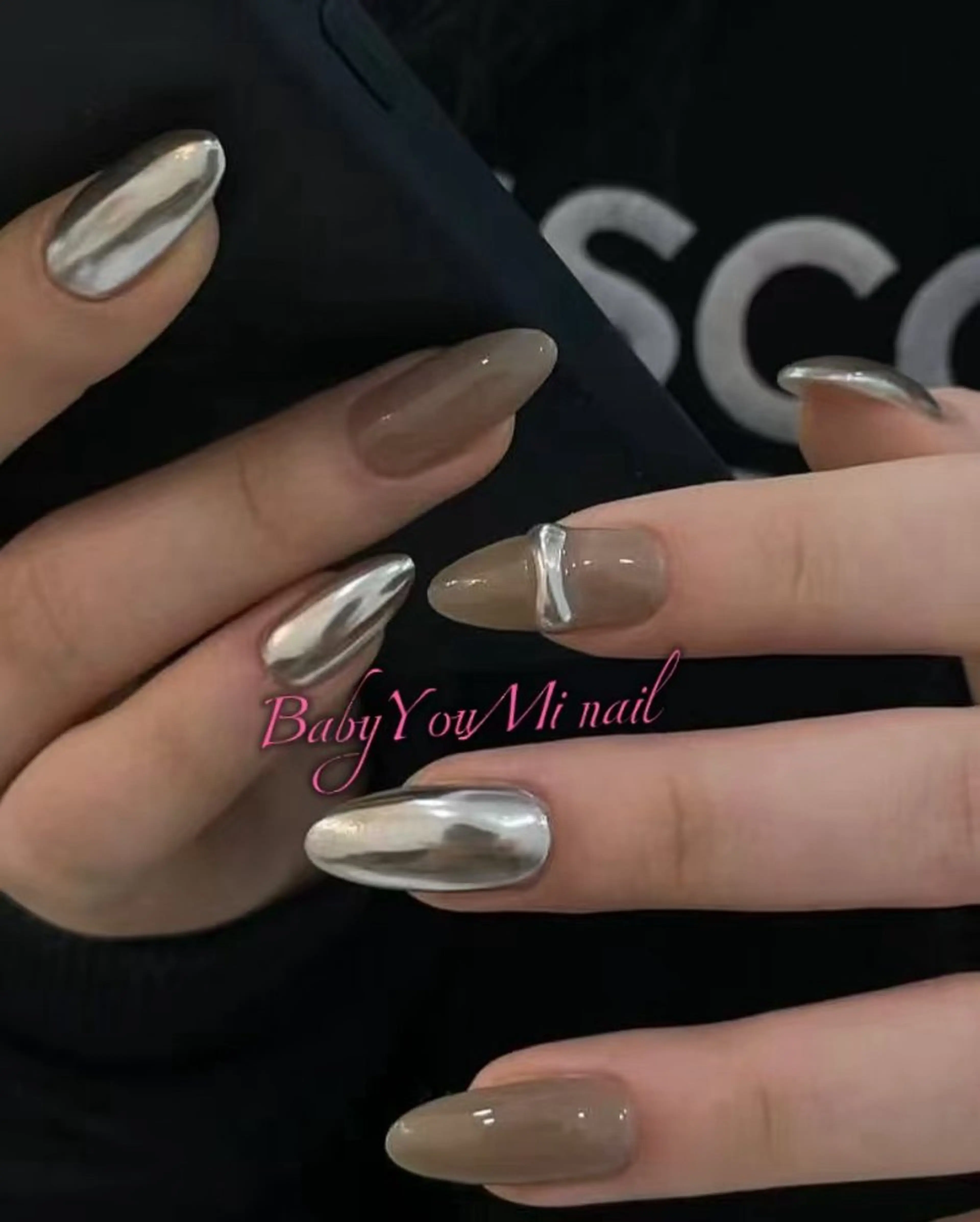 ネイル オーロラネイル 成人式 フットネイル フレンチネイル ジェルネイル ハンドネイル Oomiya 服部のネイルデザイン