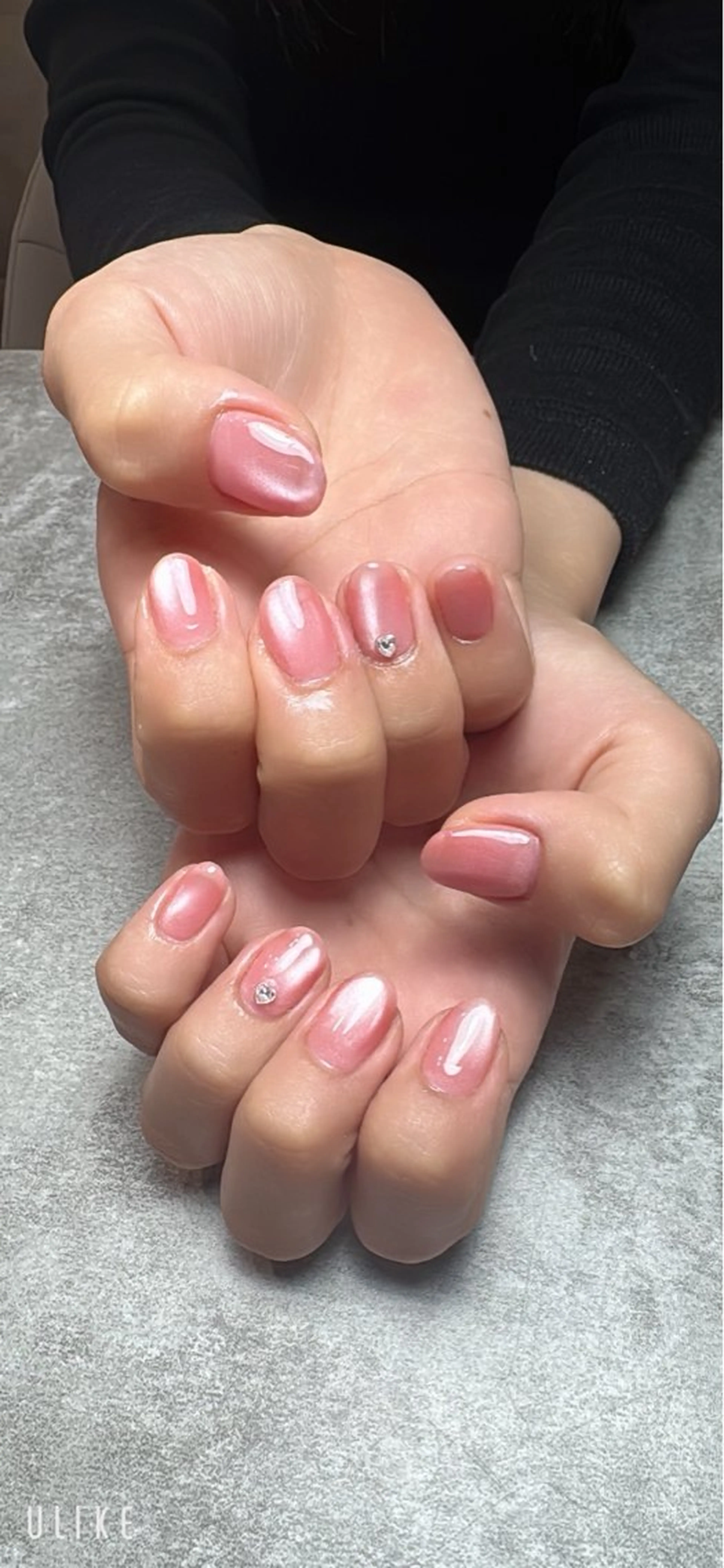 ネイル ハート マグネットネイル ストーンネイル ハンドネイル MATATABI. kumiのネイルデザイン