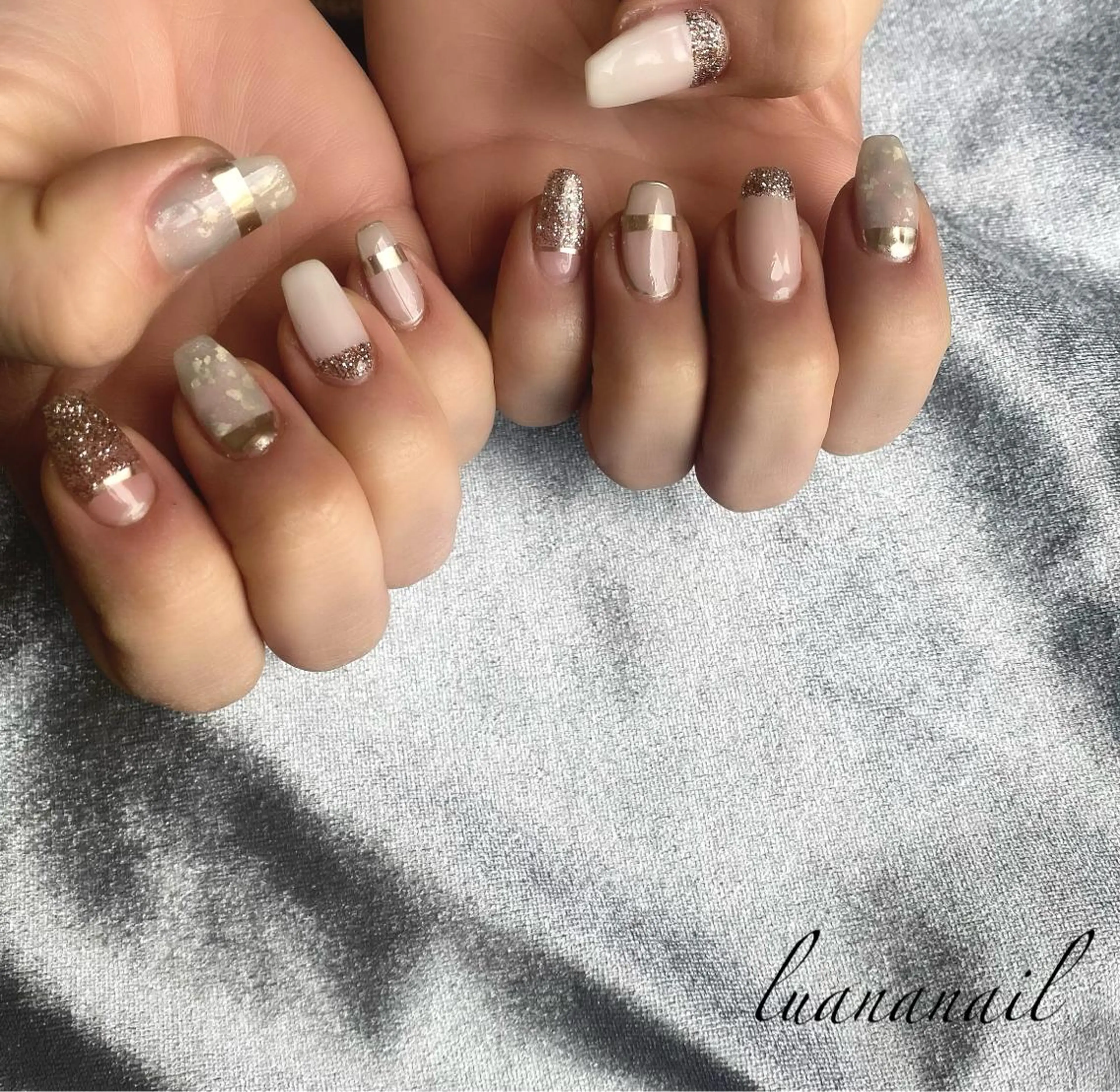 ネイル ニュアンスネイル ハンドネイル luana nailのネイルデザイン