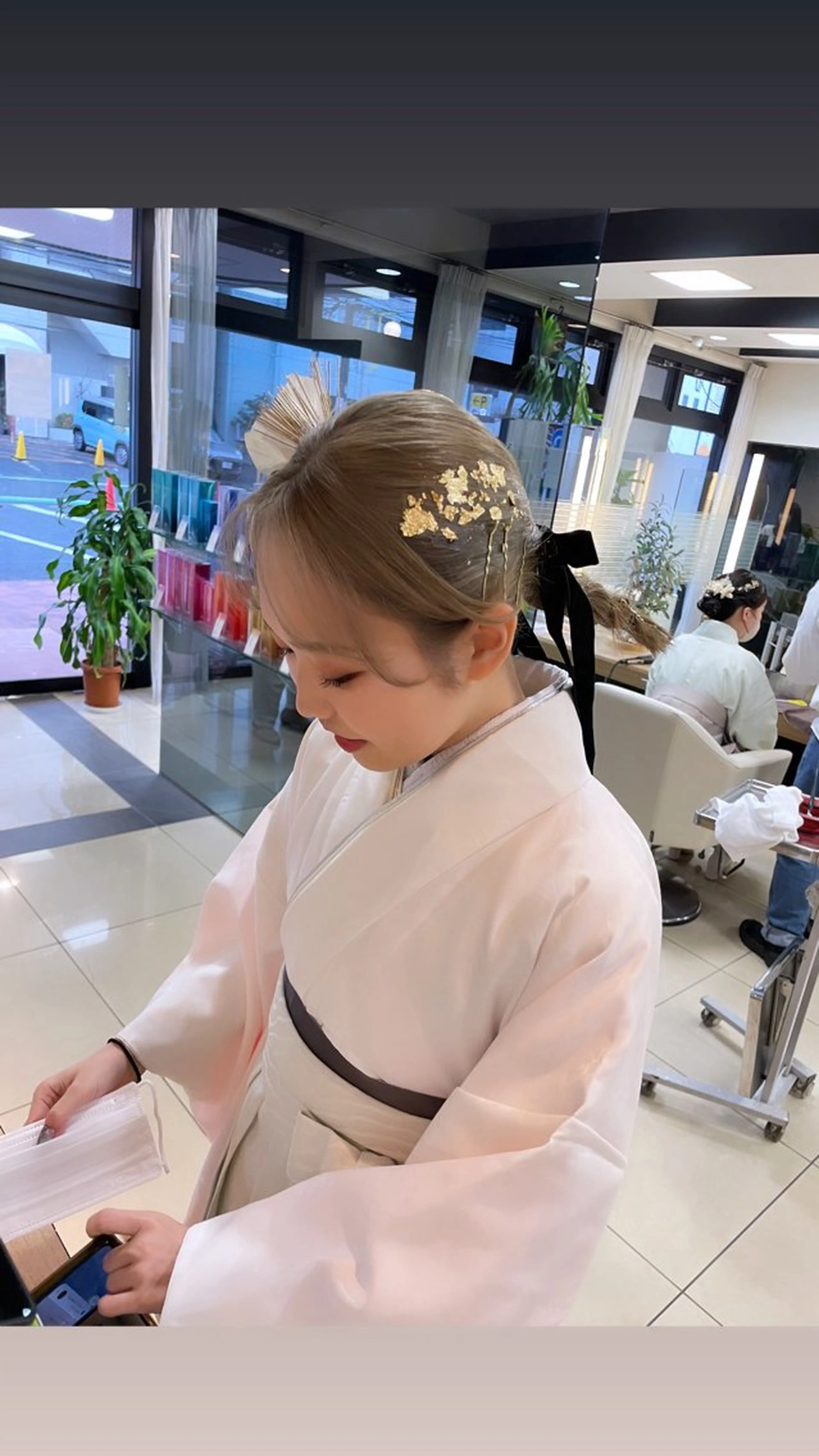 ヘアアレンジ パーマ/ボブ/ ヘルシーカラー/風花のヘアスタイル