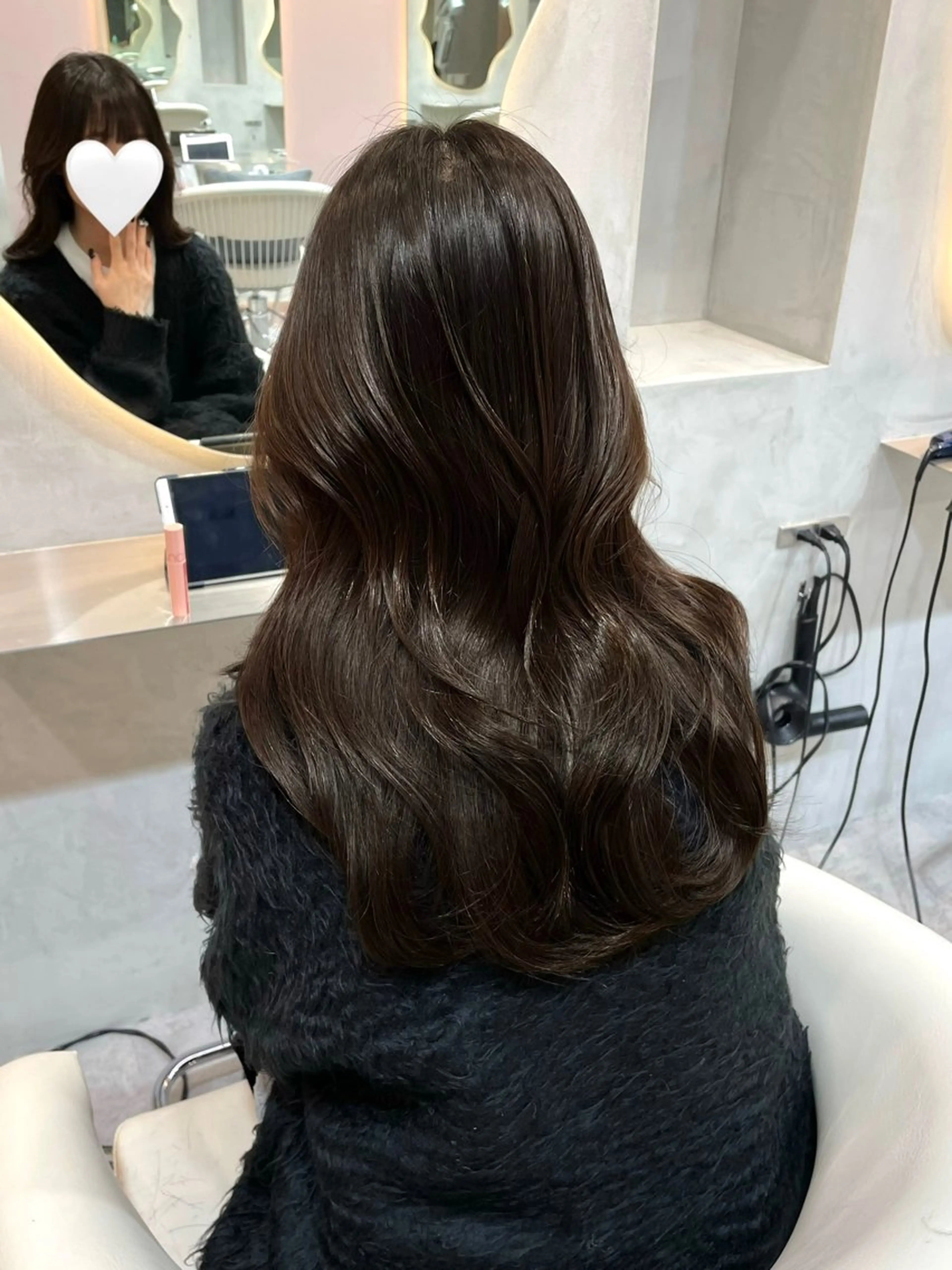 セミロング カラー 美髪矯正 ブリーチな しダブル🍒❤ゆうきのヘアスタイル