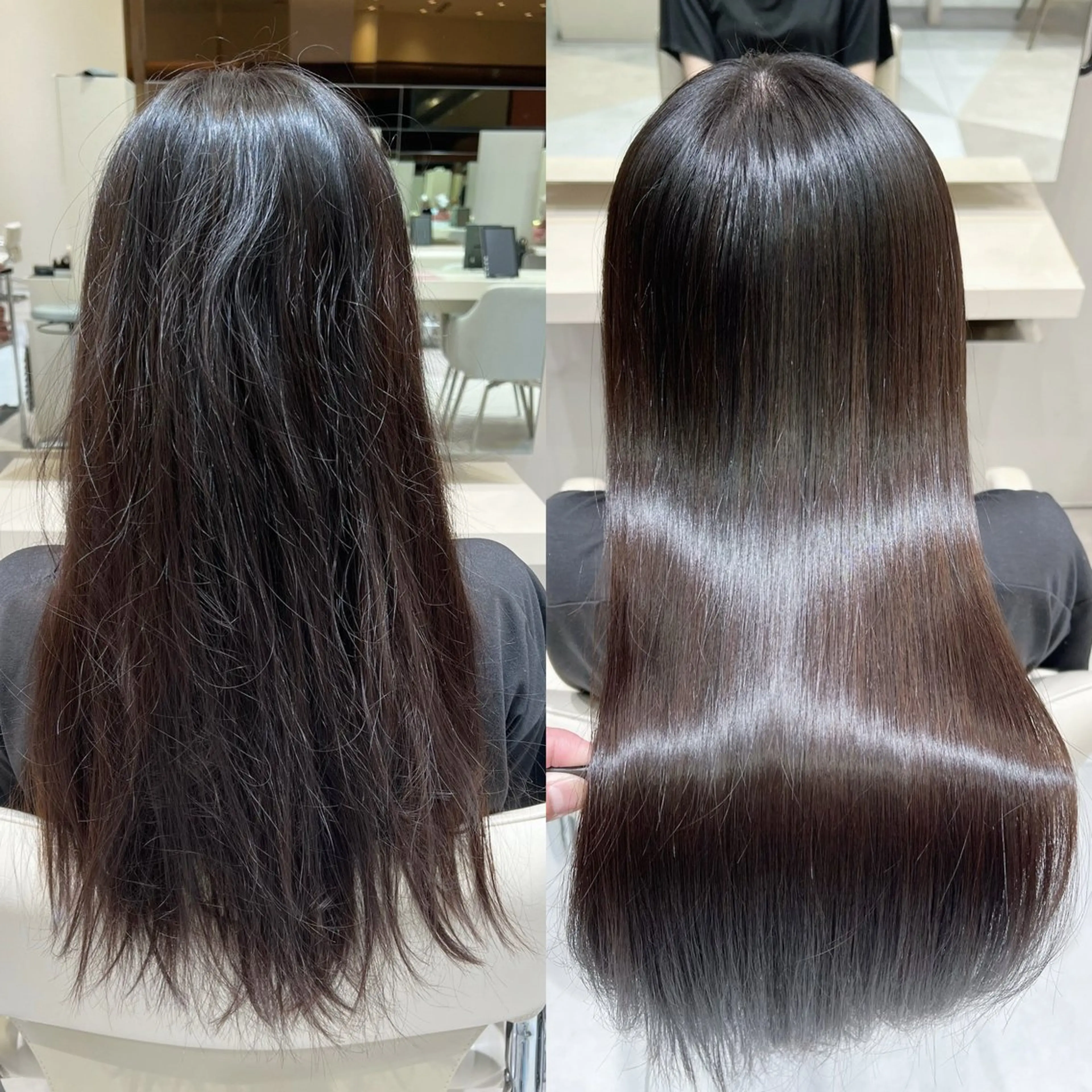 ロング くせ毛 髪質改善 カット ヘアカラー 縮毛矯正 内藤 裕真  k-twoのヘアスタイル