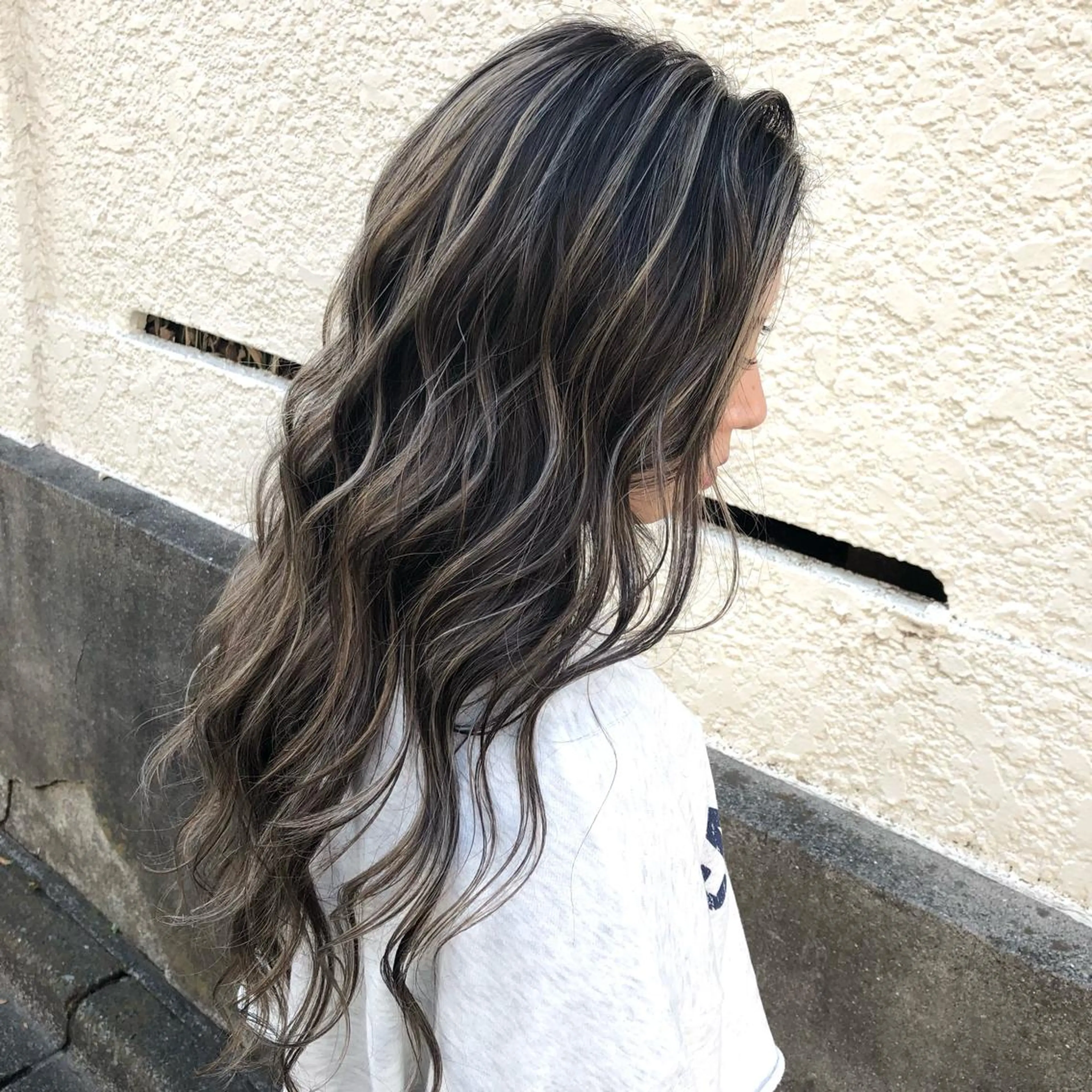 ロング 海外風レイヤーカット 👑店長　平松　由のヘアスタイル