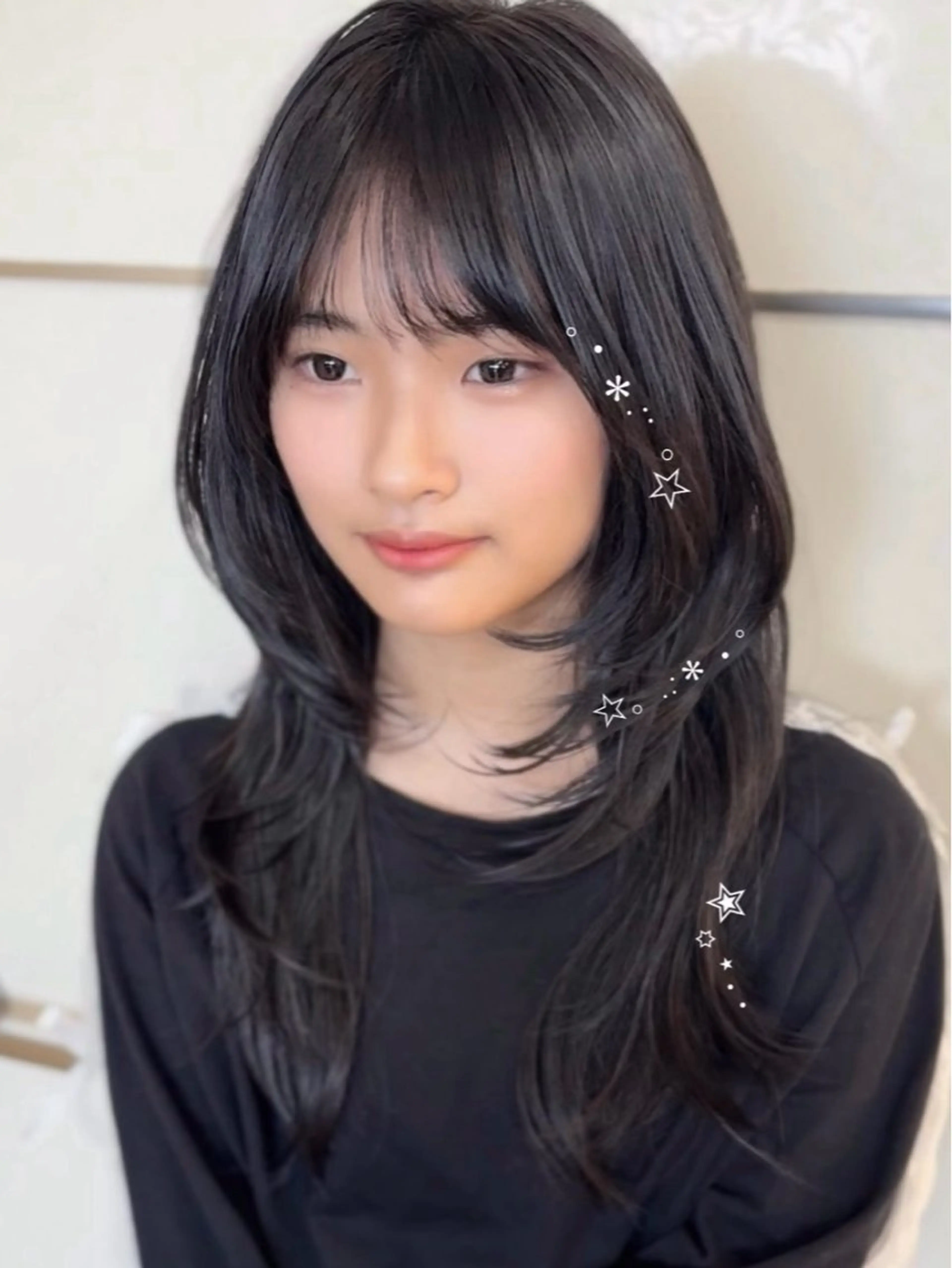 セミロング カラー カット ヘアカラー トリートメント 🤎韓国ヘア ベージュ まゆか🤎のヘアスタイル