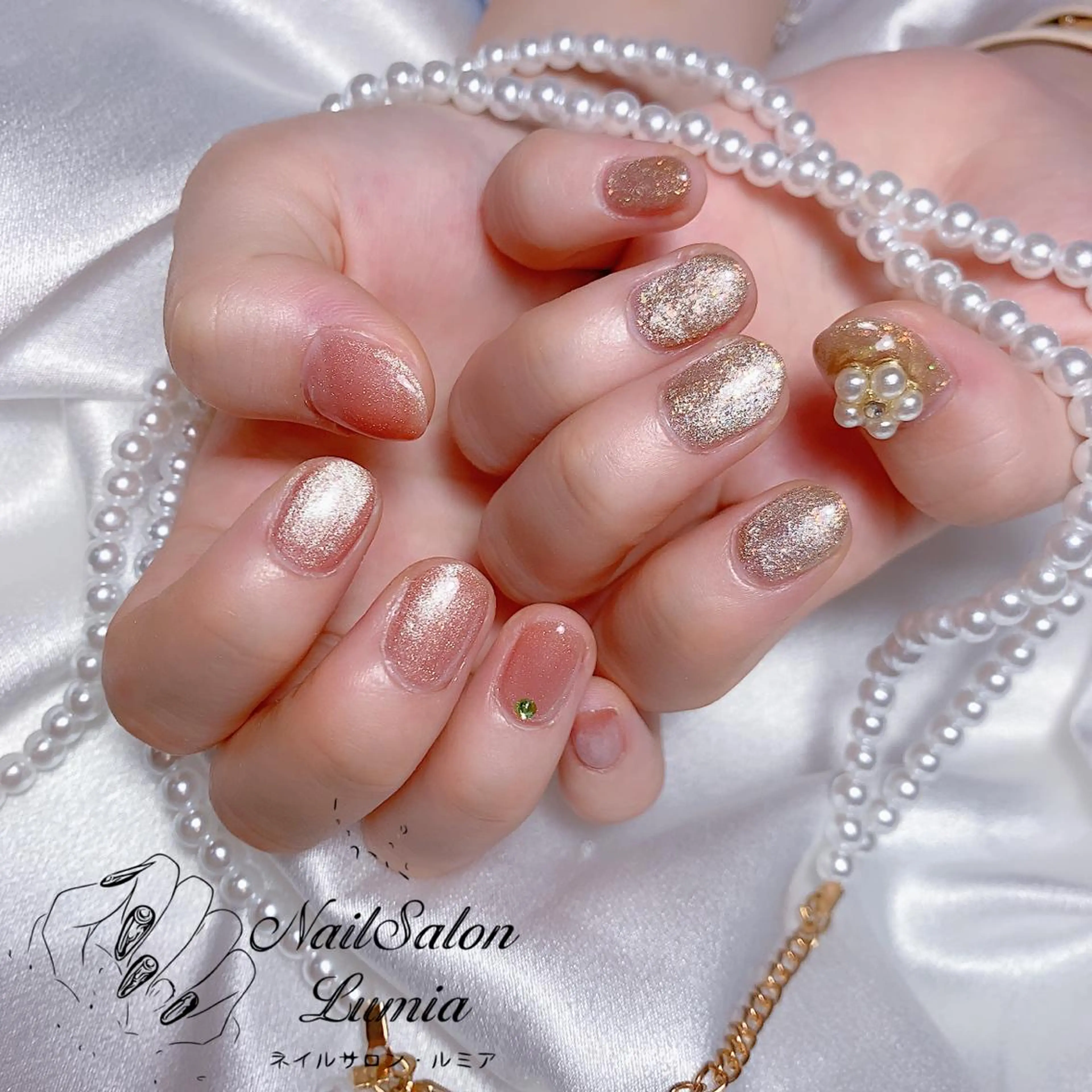 ネイル ハンドネイル ネイルサロン ルミア Lumia 店長のネイルデザイン
