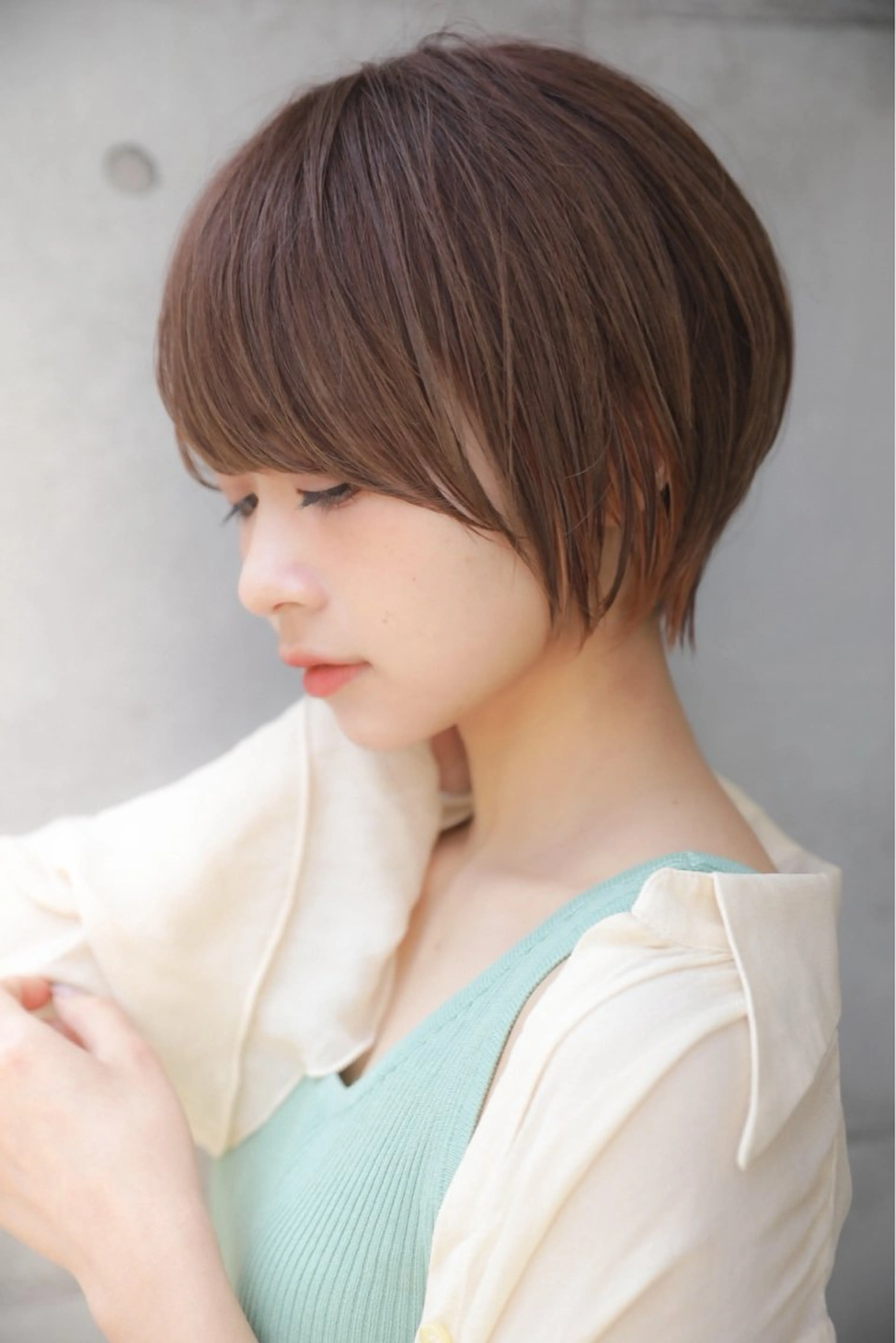 ショート カラー 丸みショート ショートヘア トリートメント ショートヘア特化 岡安優太のヘアスタイル