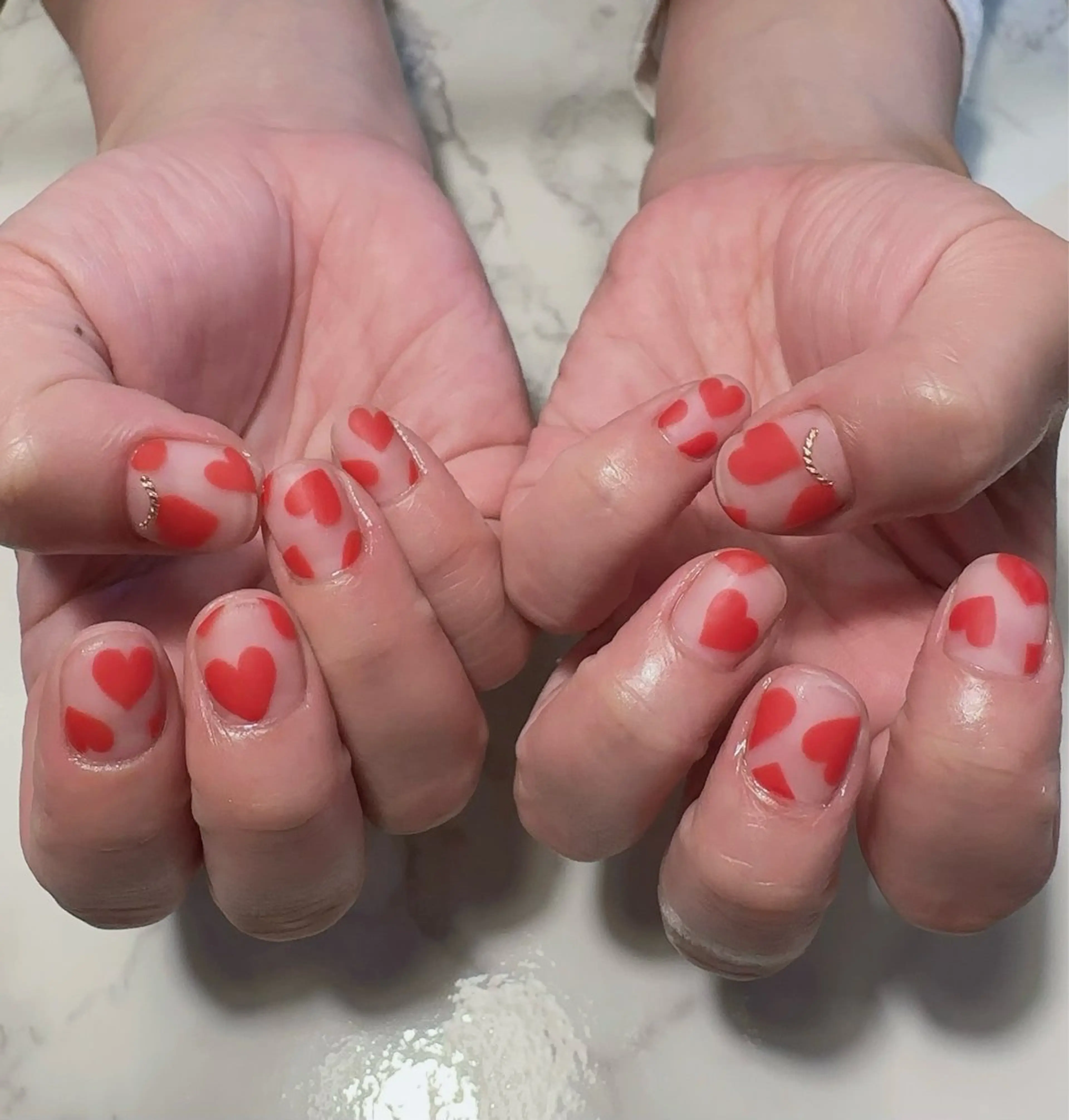 ネイル クリアネイル マットネイル atelier chic+所属・atelier chic+のネイルデザイン