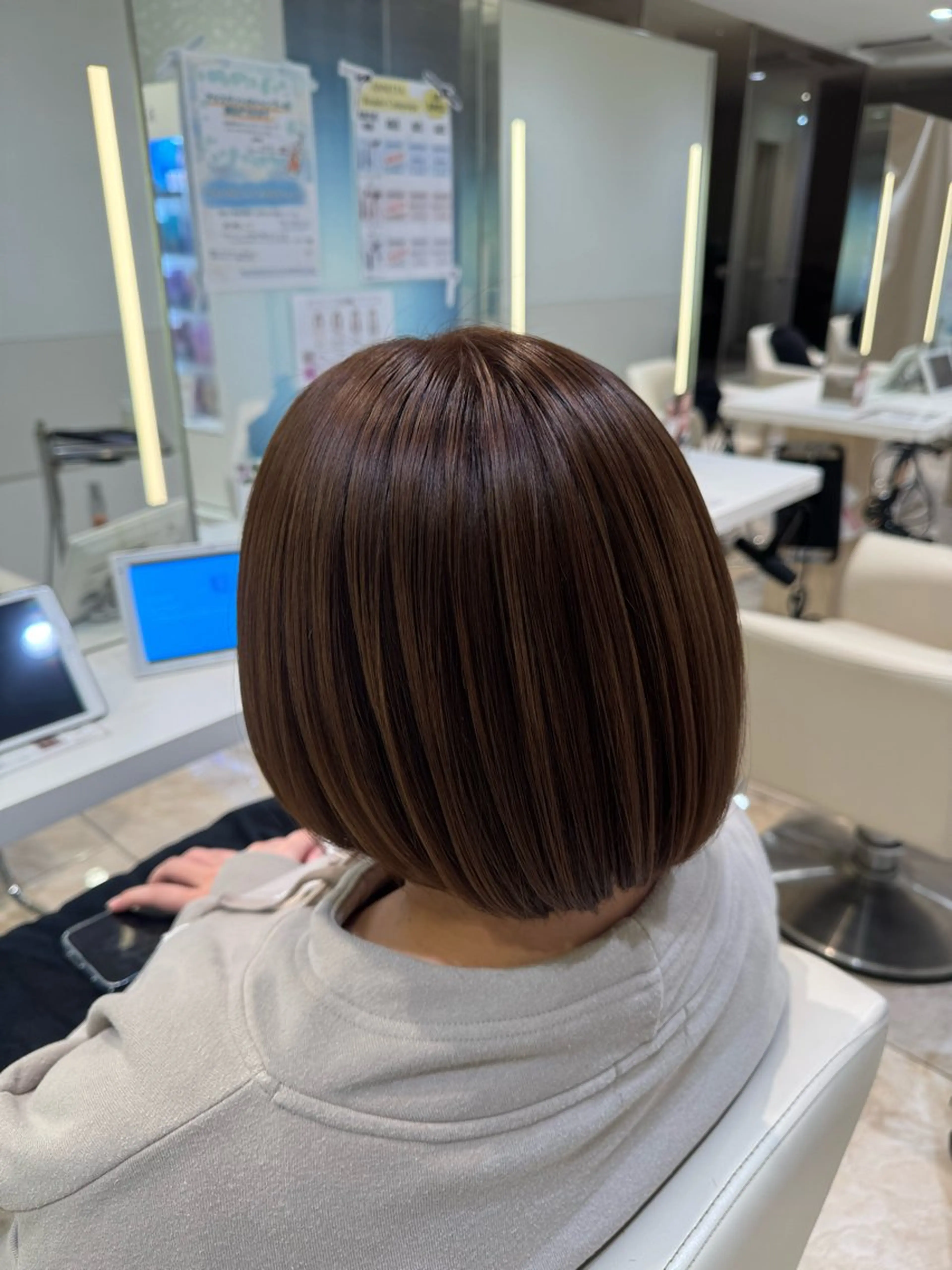 ショート カラー ボブ‪✂️ スパ🫧kurehaのヘアスタイル