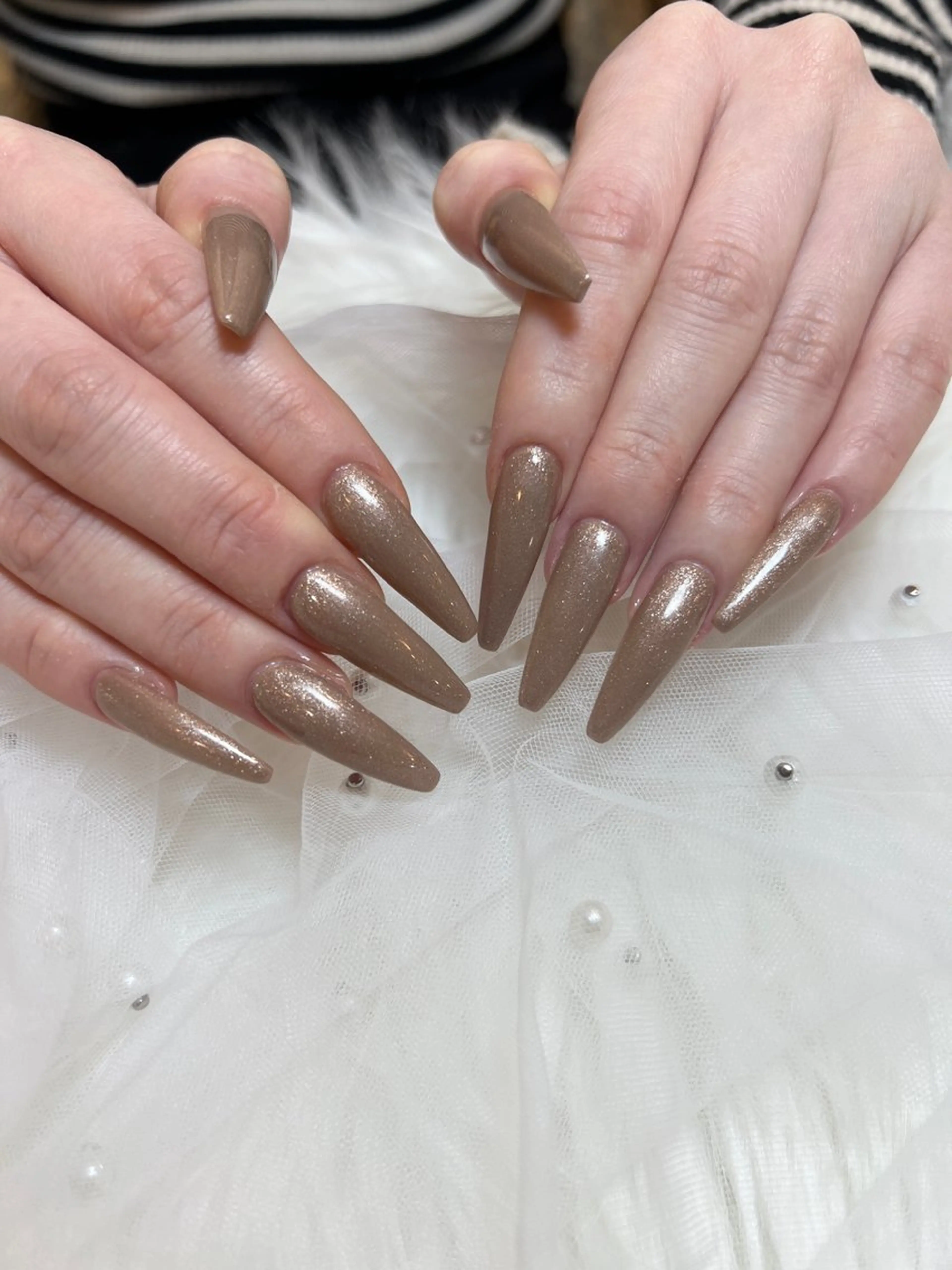 【10月限定価格⚠️】チップ長さ出し10本💅＋ワンカラーorラメグラの写真