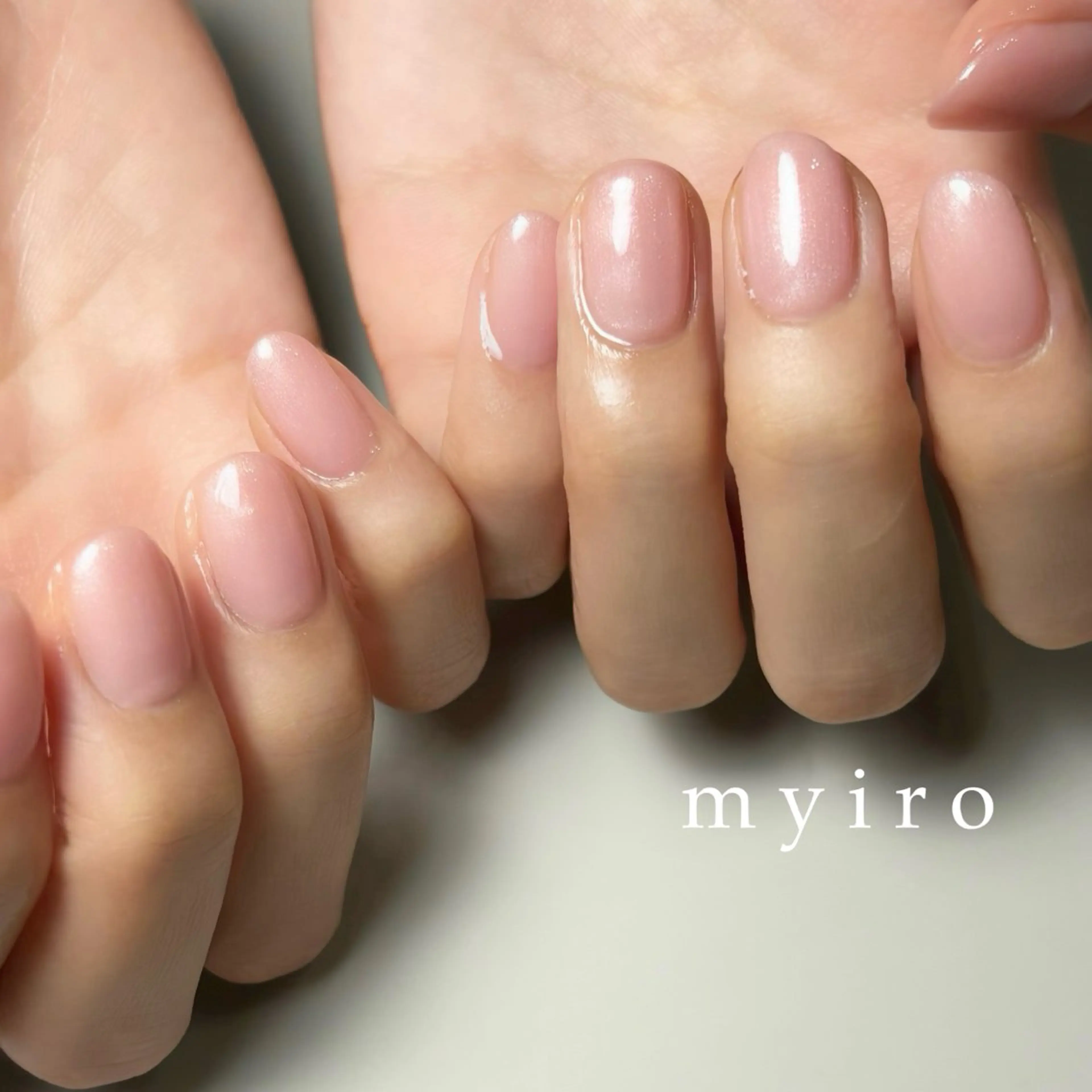 ネイル ラメ(グリッター) ワンカラーネイル myiro【マイロ】 林のネイルデザイン