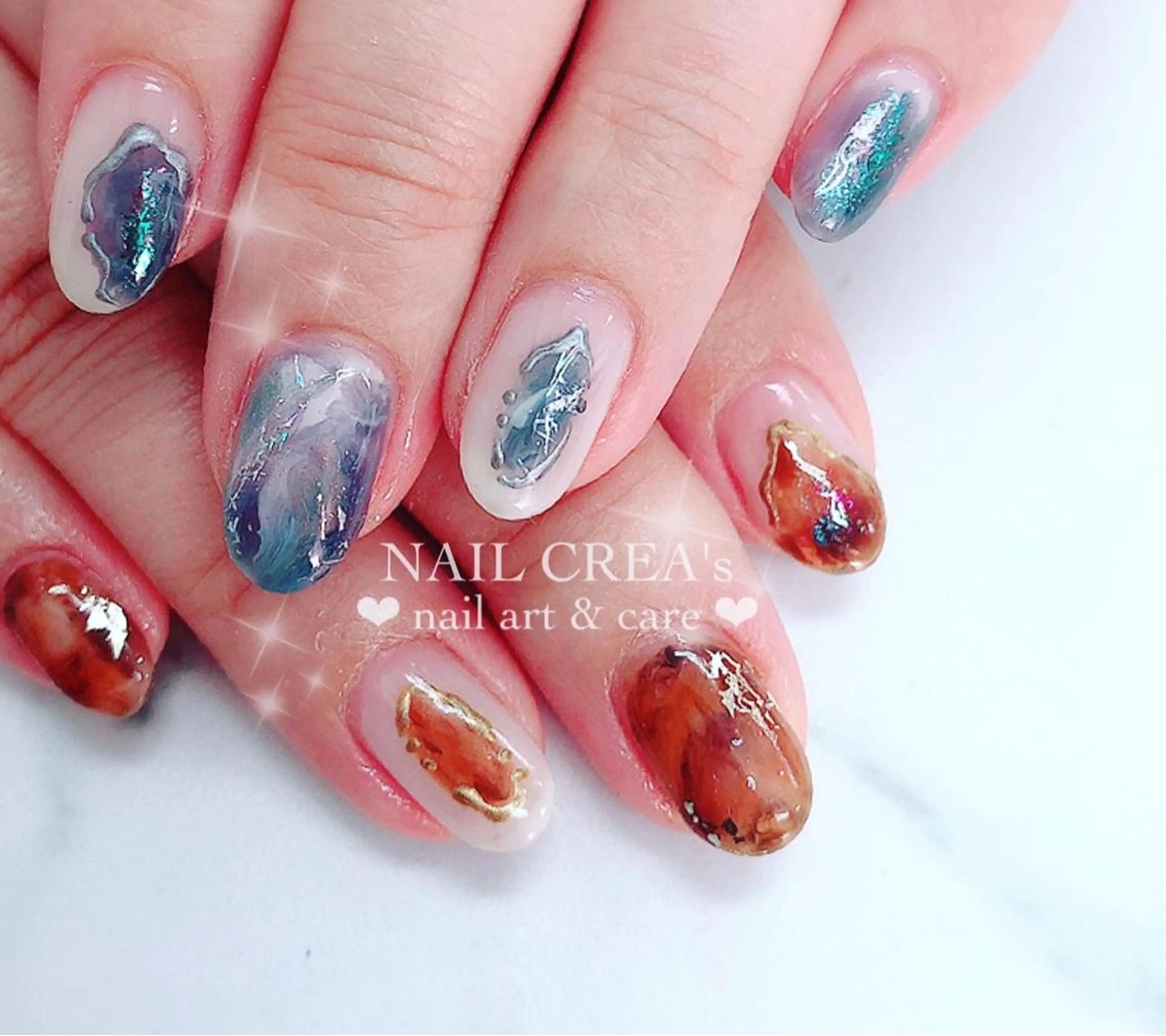 ミディアム ネイルクレアズ所属・NAIL CREAs ネイルクレアズのネイルデザイン