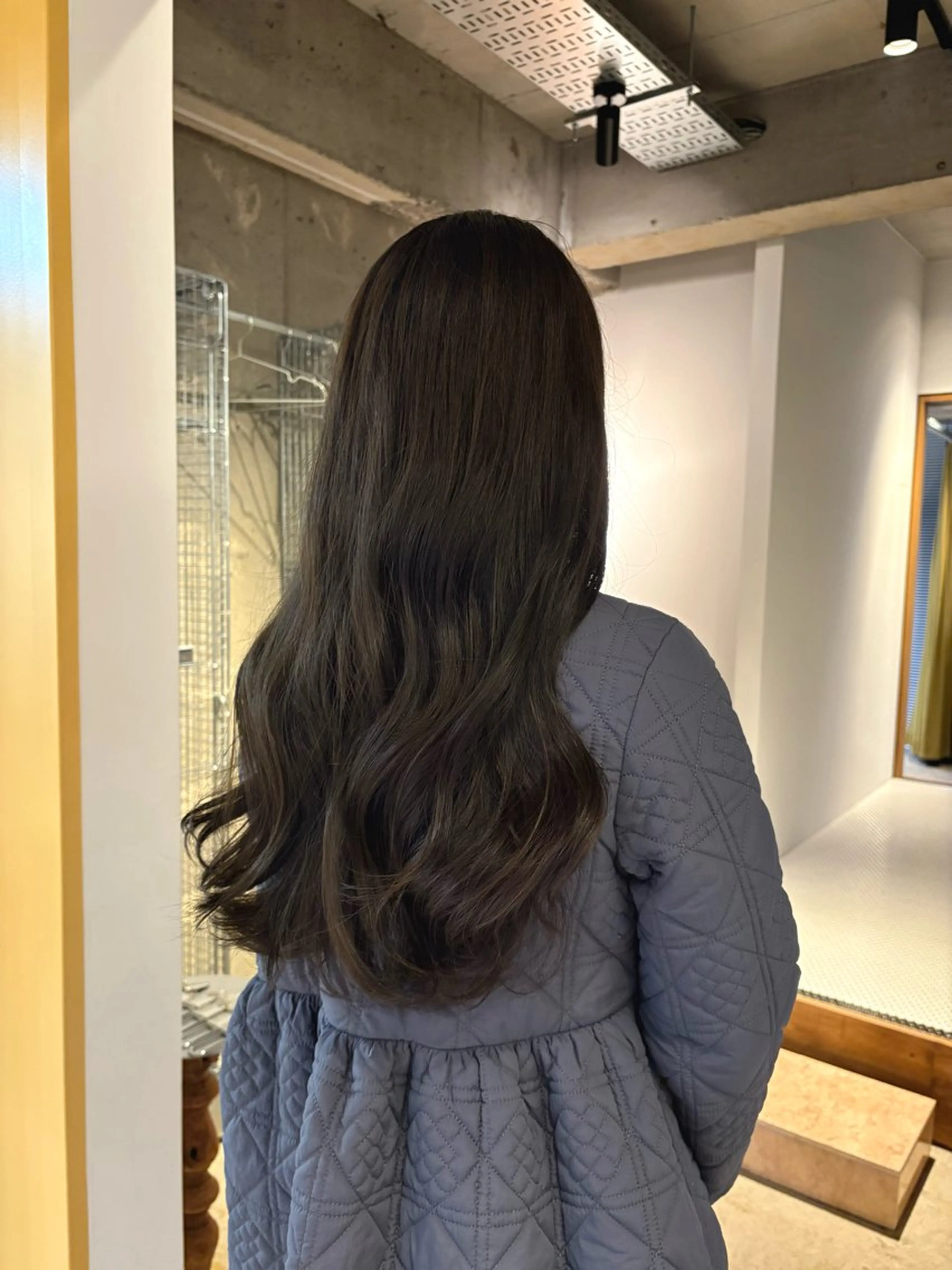 ロング カラー グレージュ オリーブグレージュ オリーブグレー ヘアカラー 名駅/カラーモデル/ masaki⠀のヘアスタイル