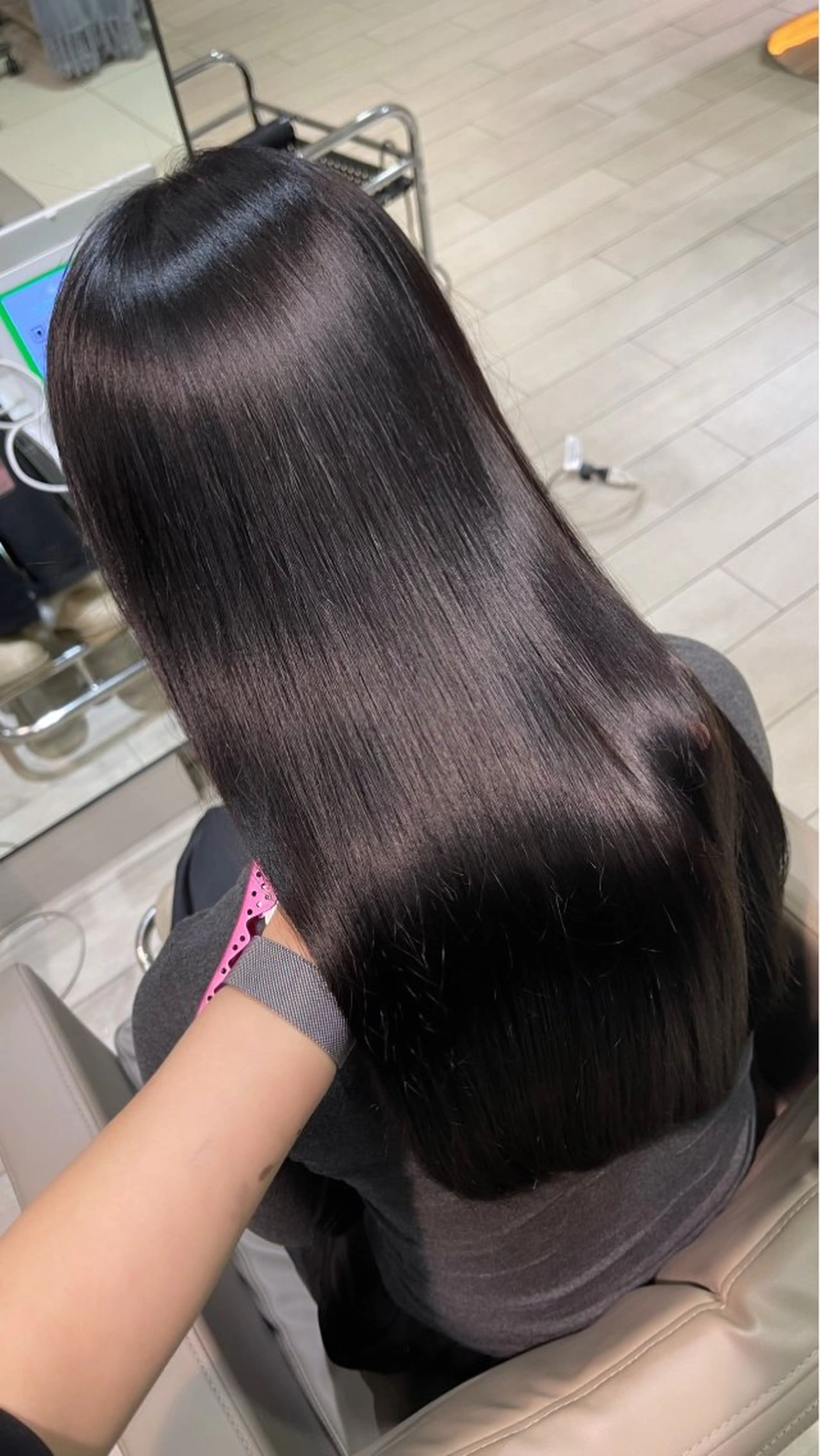 ロング 縮毛矯正 AIR銀座 moekaのヘアスタイル