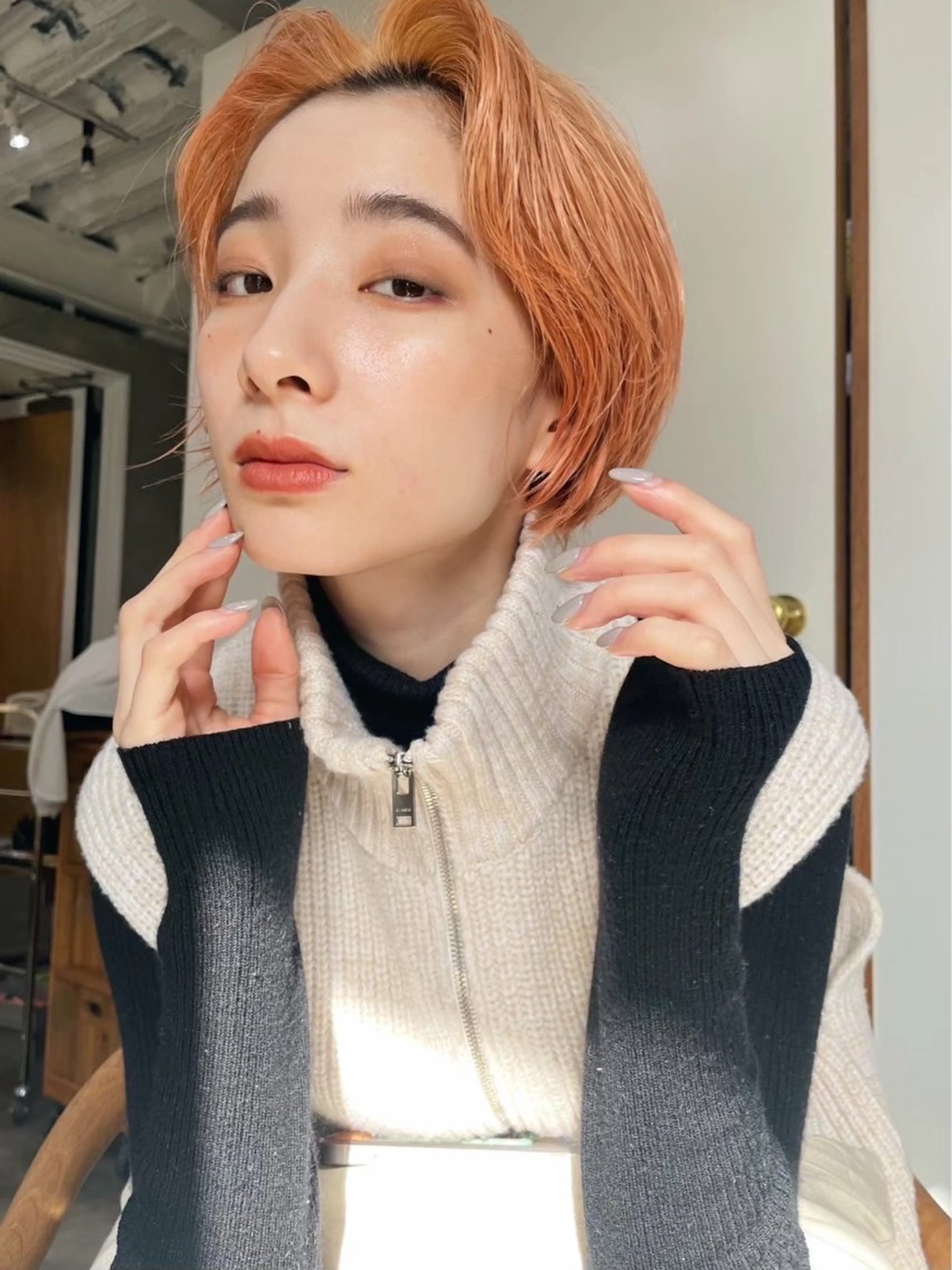 cut + bleach + color 🟡の写真