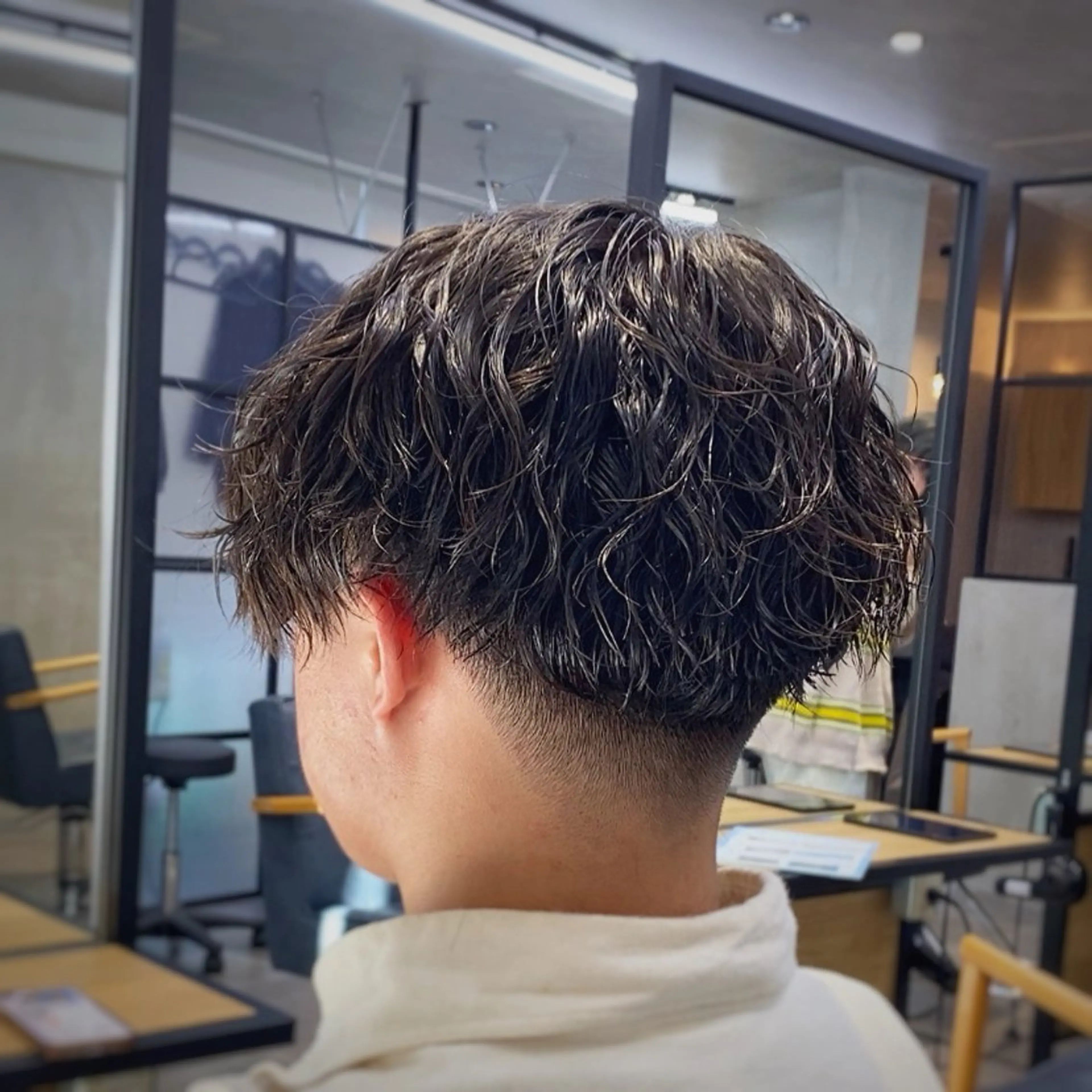 ショート パーマ メンズ RUI⚪️艶髪 ⚪️髪質改善のヘアスタイル