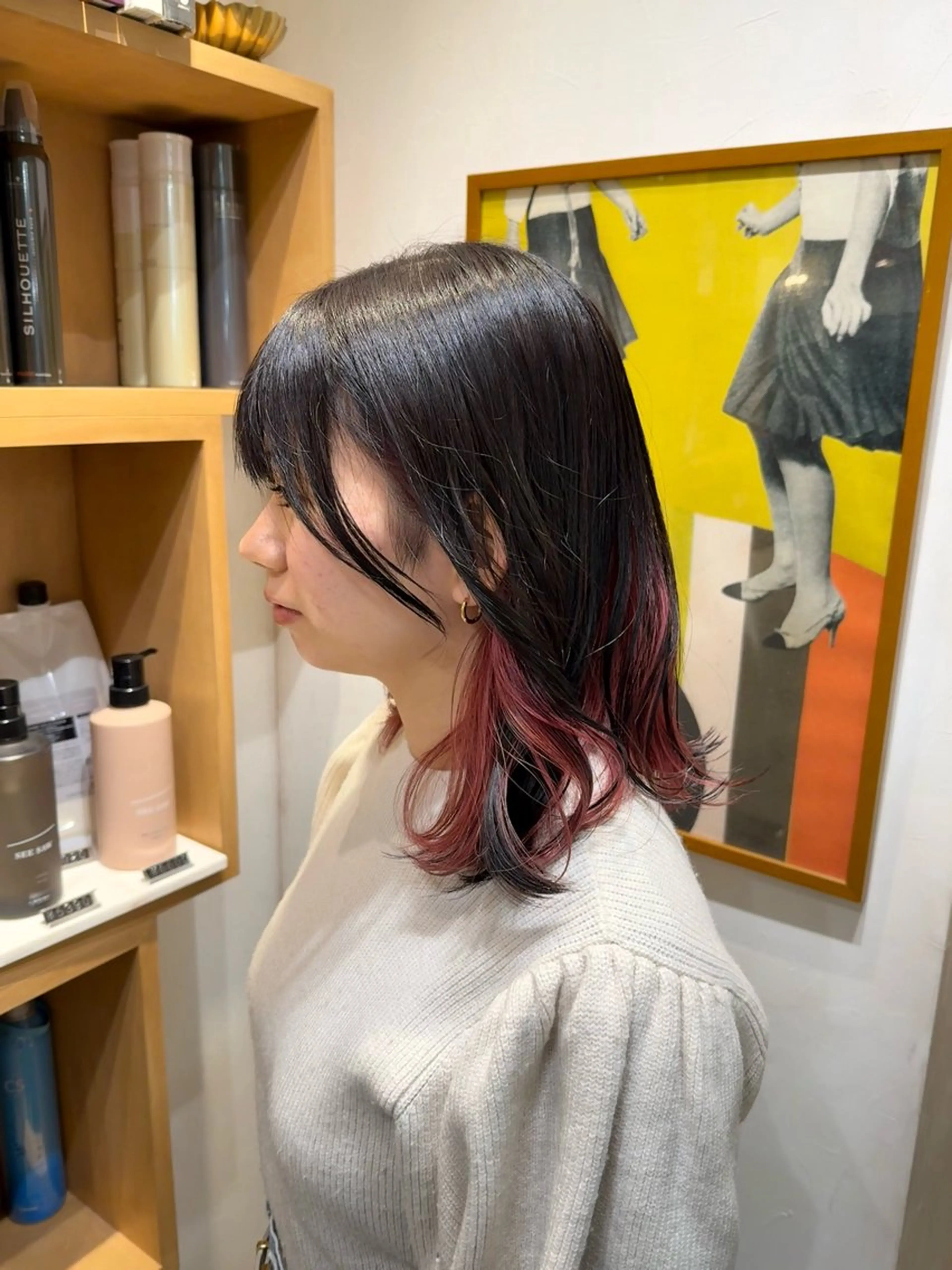 ミディアム カラー インナーカラー ヘアカラー Elilume所属・瀧澤 美月のヘアスタイル