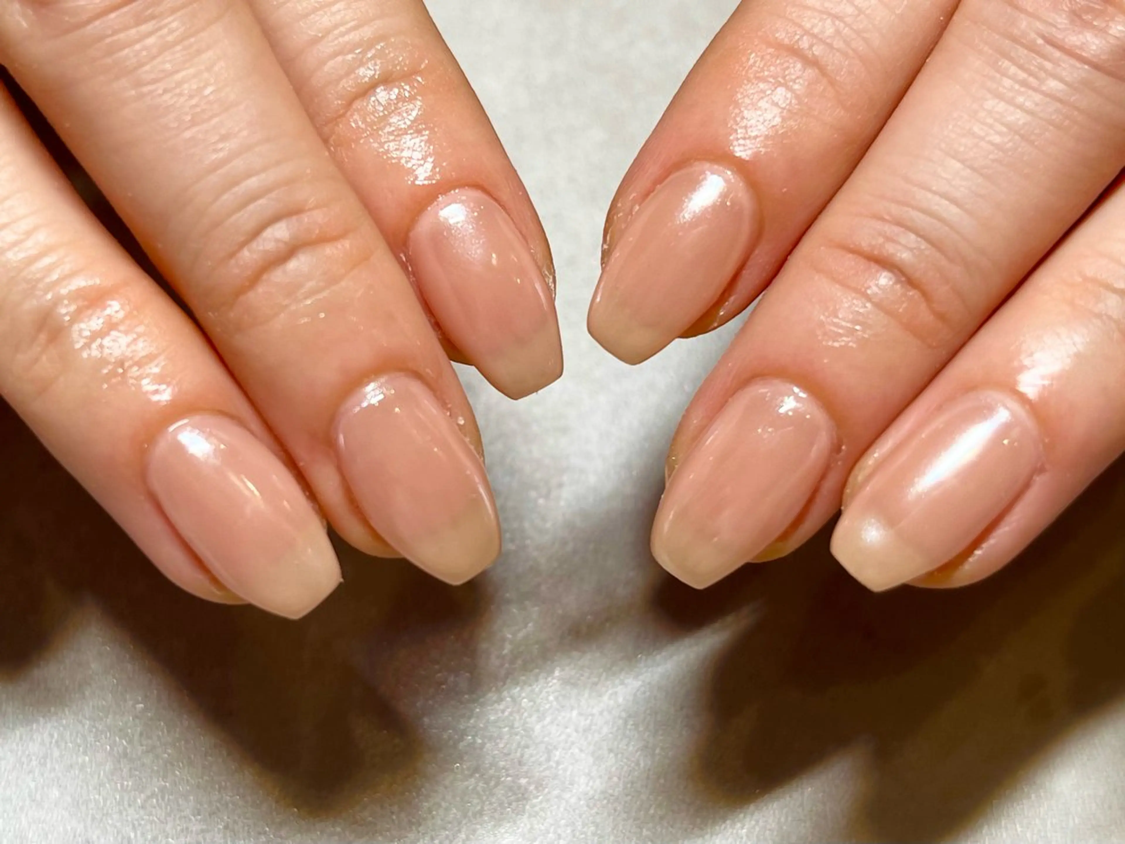 ネイル ミラーネイル ホワイト Ayano ♡のネイルデザイン