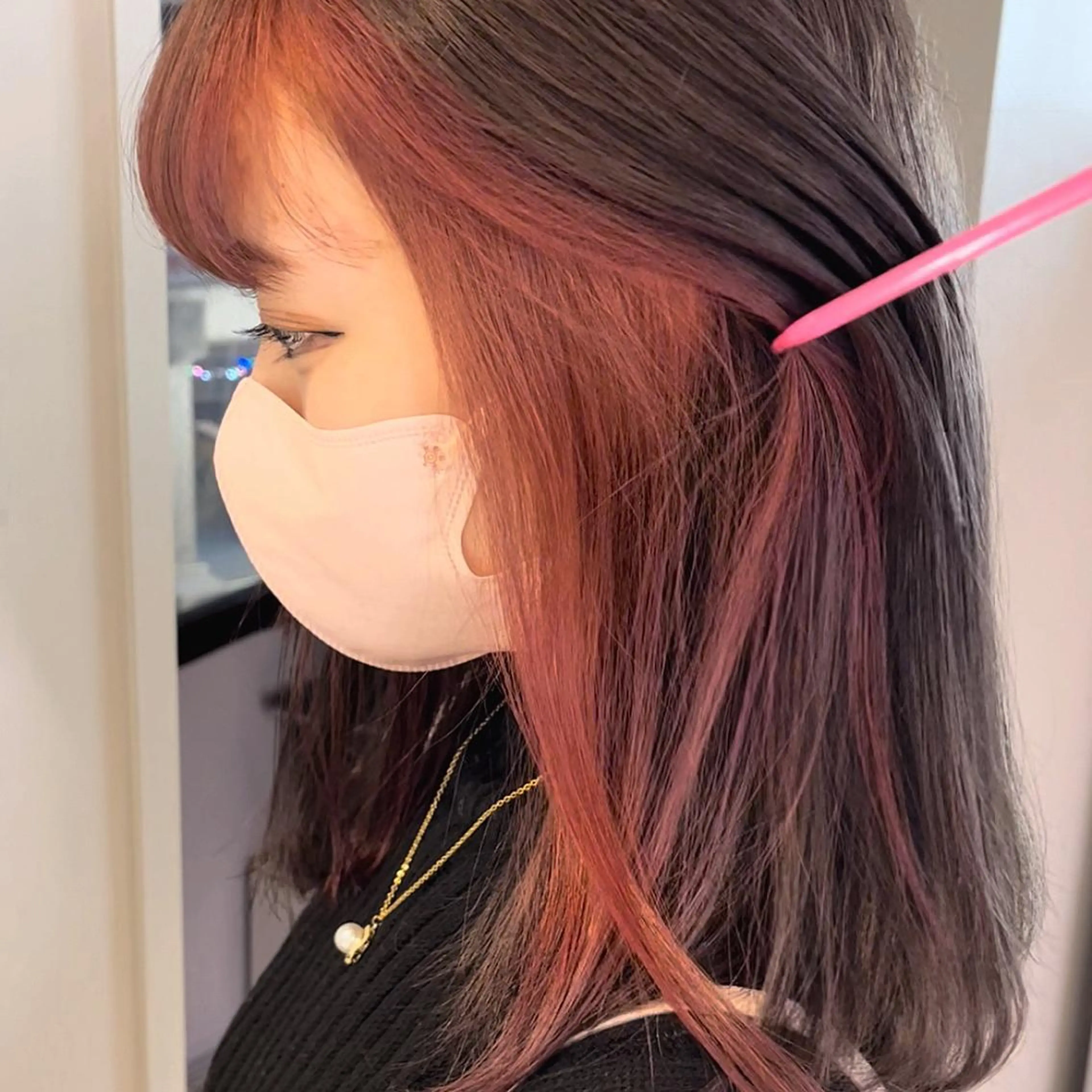 ミディアム カラー ヘアアレンジ 愛されカラー🩷 はるなのヘアスタイル