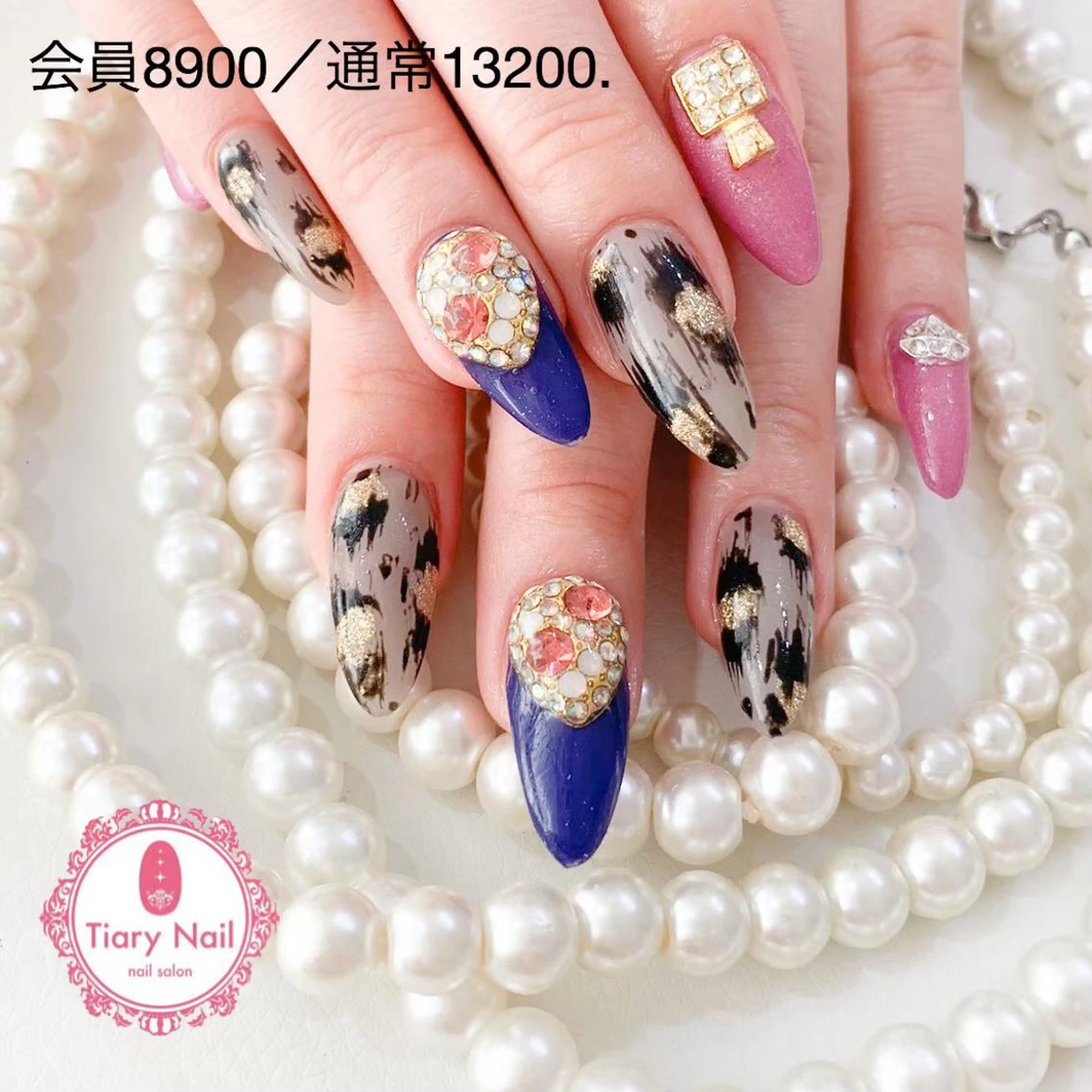 ネイル 💗🪽Tiary Nail🪽💗のネイルデザイン