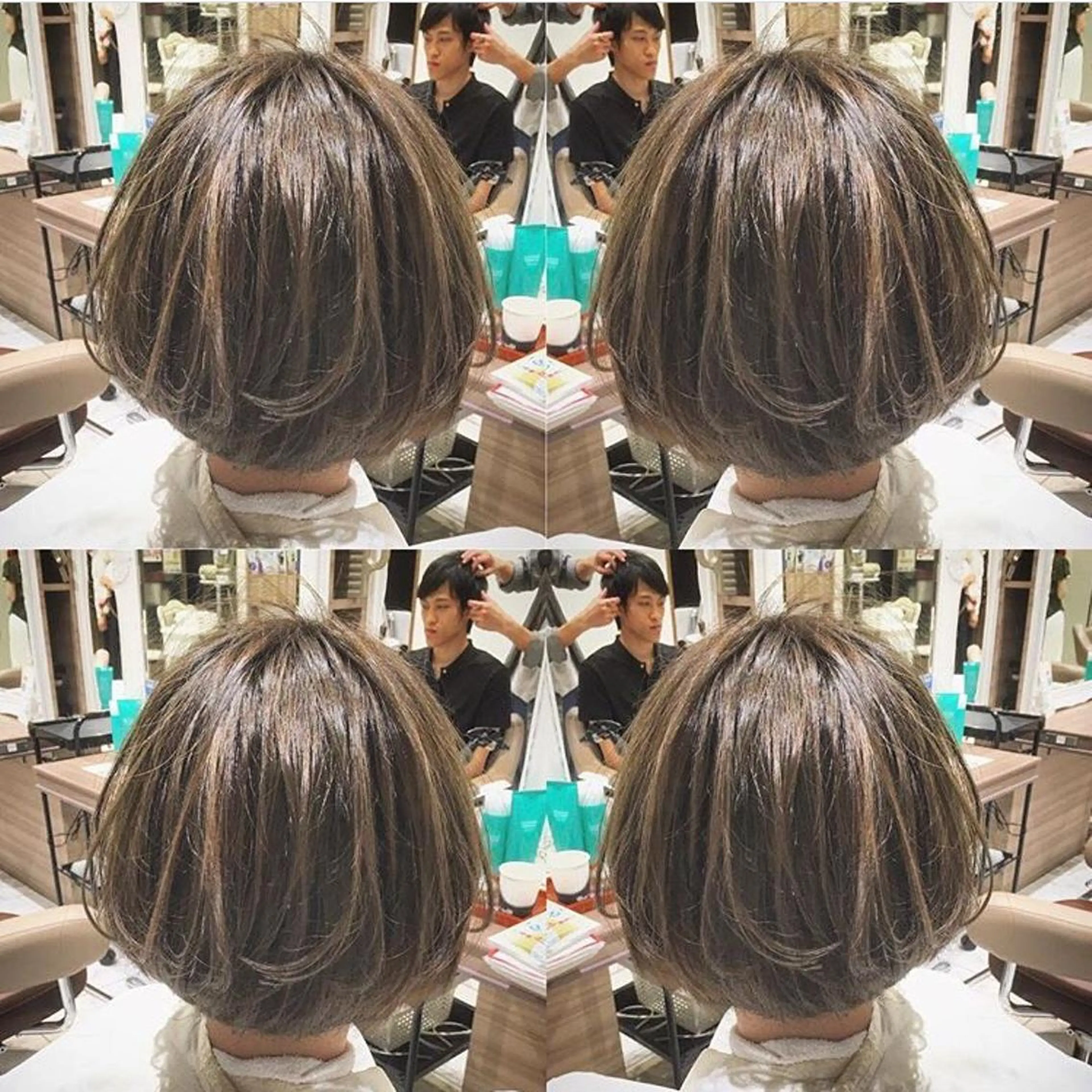 ミディアム カラー ヘアアレンジ 【ボブ・ショート】 Ash茗荷谷店のヘアスタイル