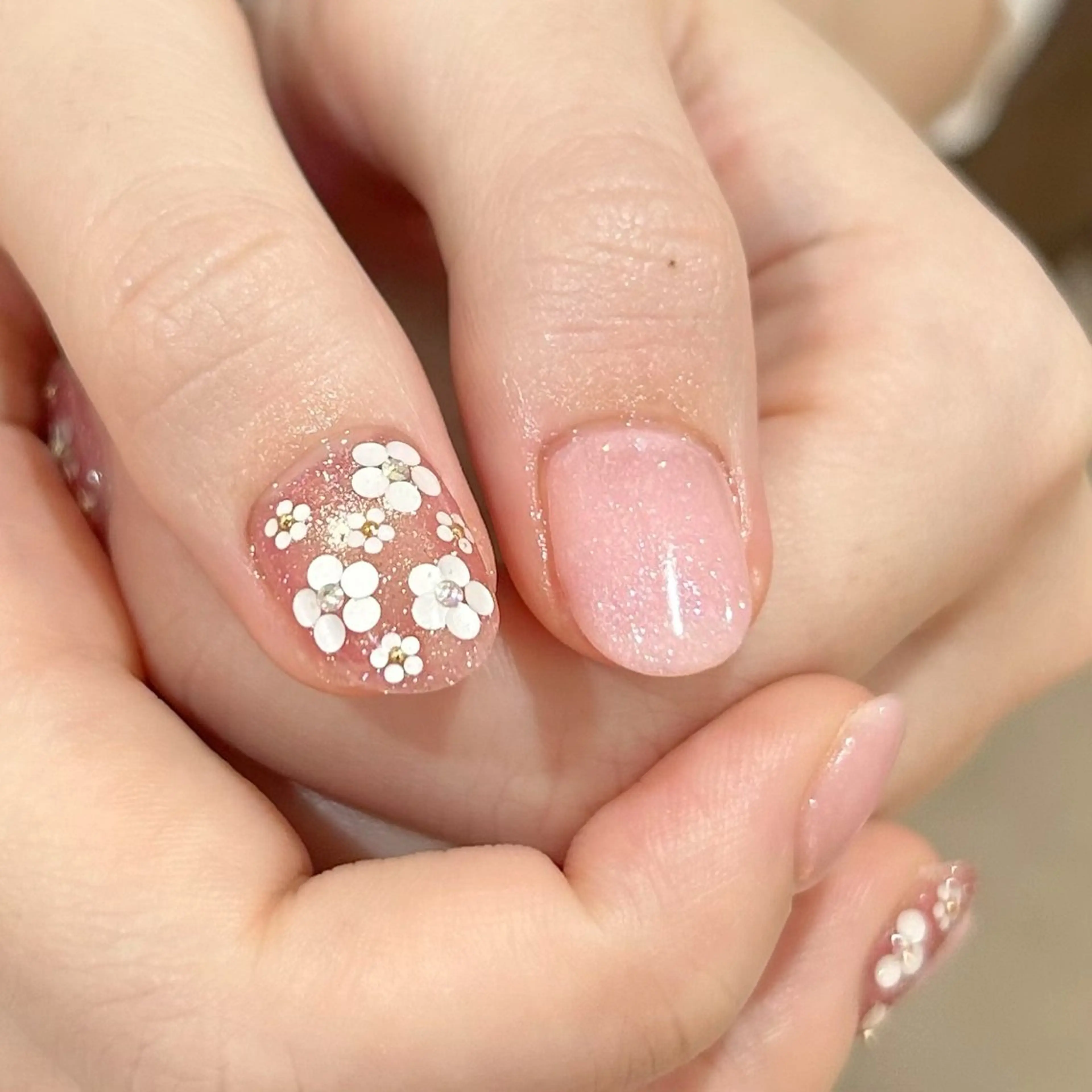 ネイル ドット マグネットネイル ショートネイル シンプルネイル 春ネイル ハンドネイル Bianca栄店 みさとのネイルデザイン