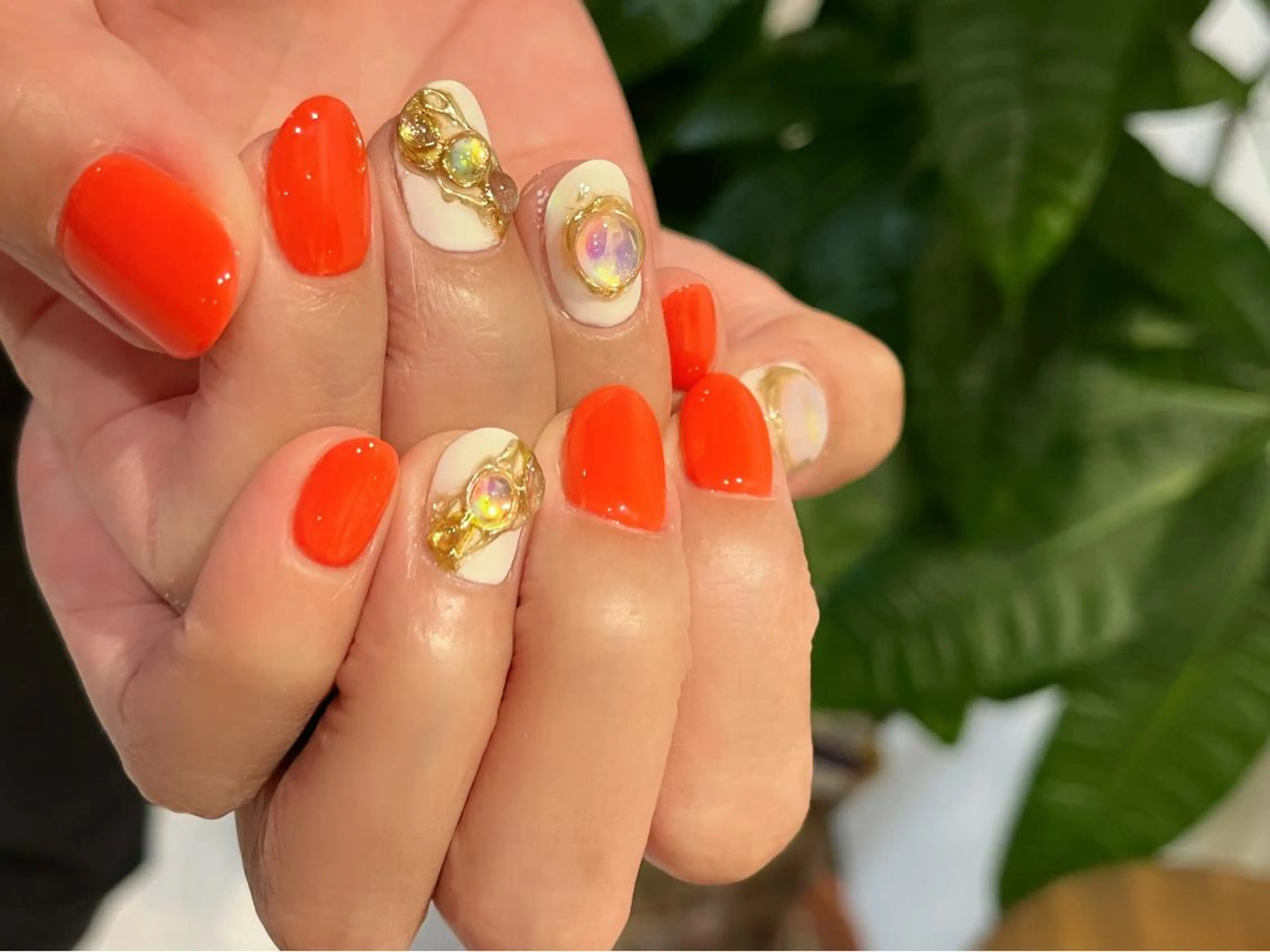 ネイル ハンドネイル Protea ❁⃘*.ﾟ清家 美穂のネイルデザイン