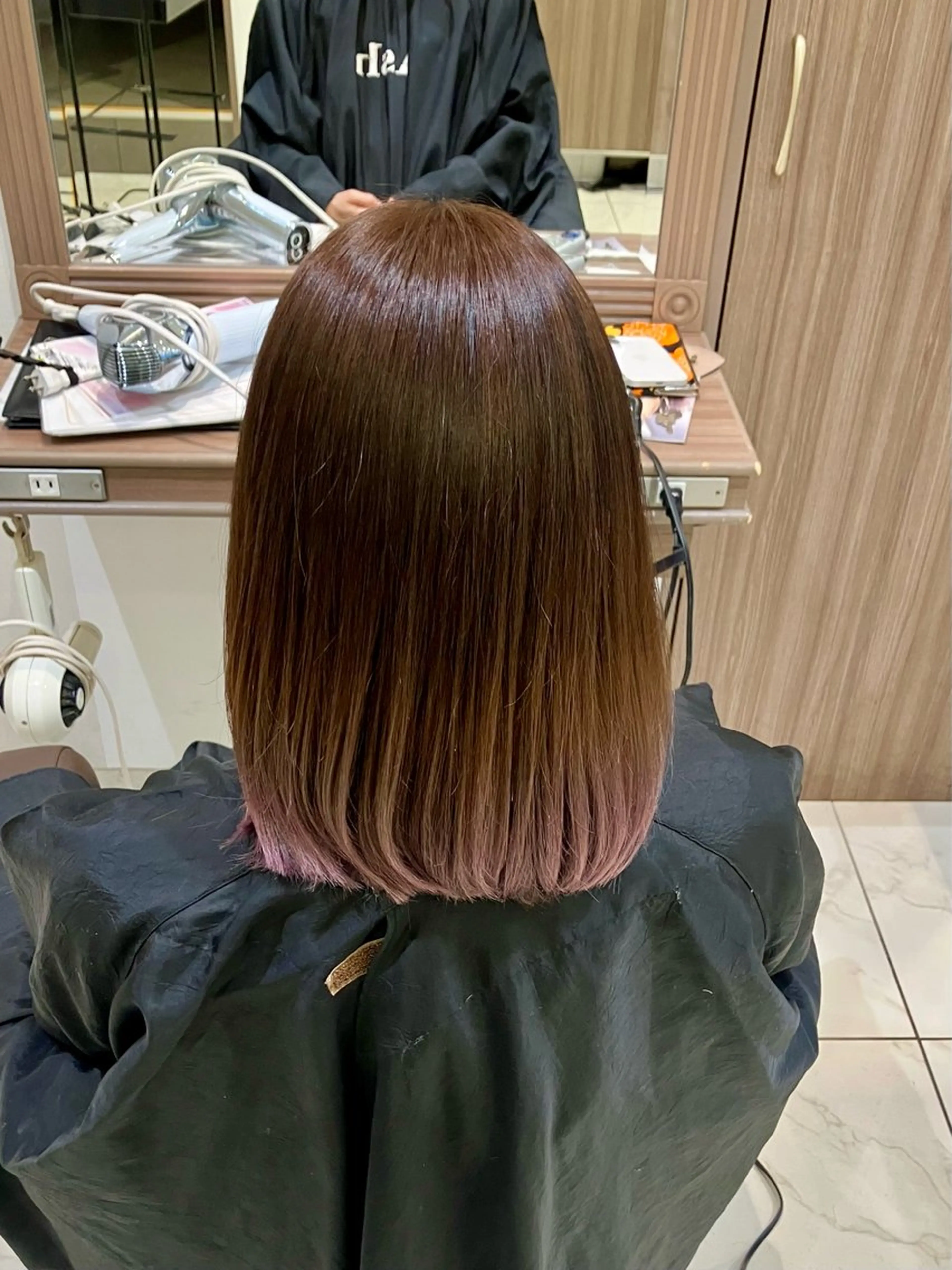 ミディアム カラー ラベンダーカラー ラベンダーピンク ピンクカラー 🧡Ash 新杉田🧡山本のヘアスタイル