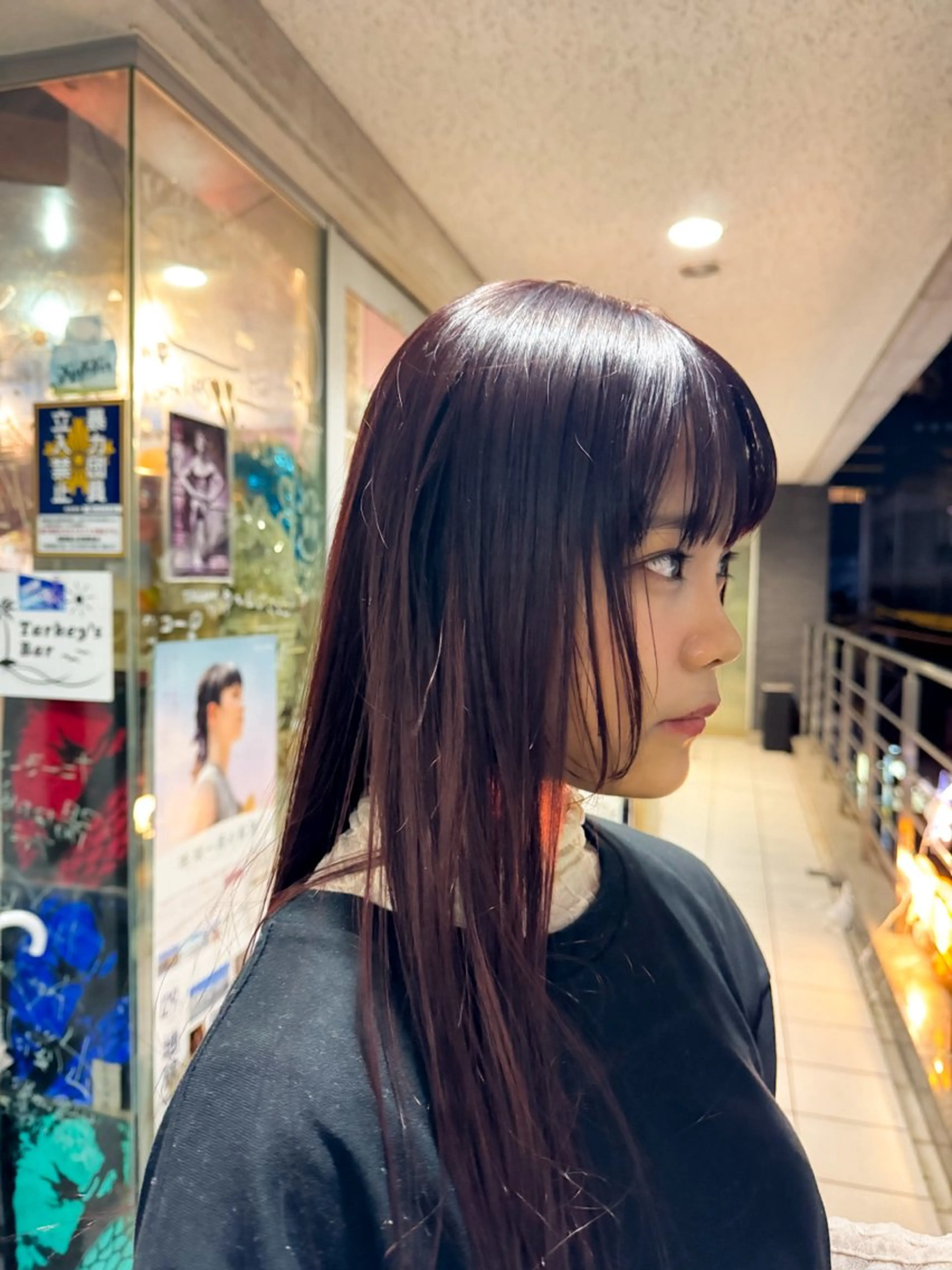 ロング カラー レイヤーカット カット ヘアカラー 縮毛矯正 トリートメント 椎葉 祐也のヘアスタイル