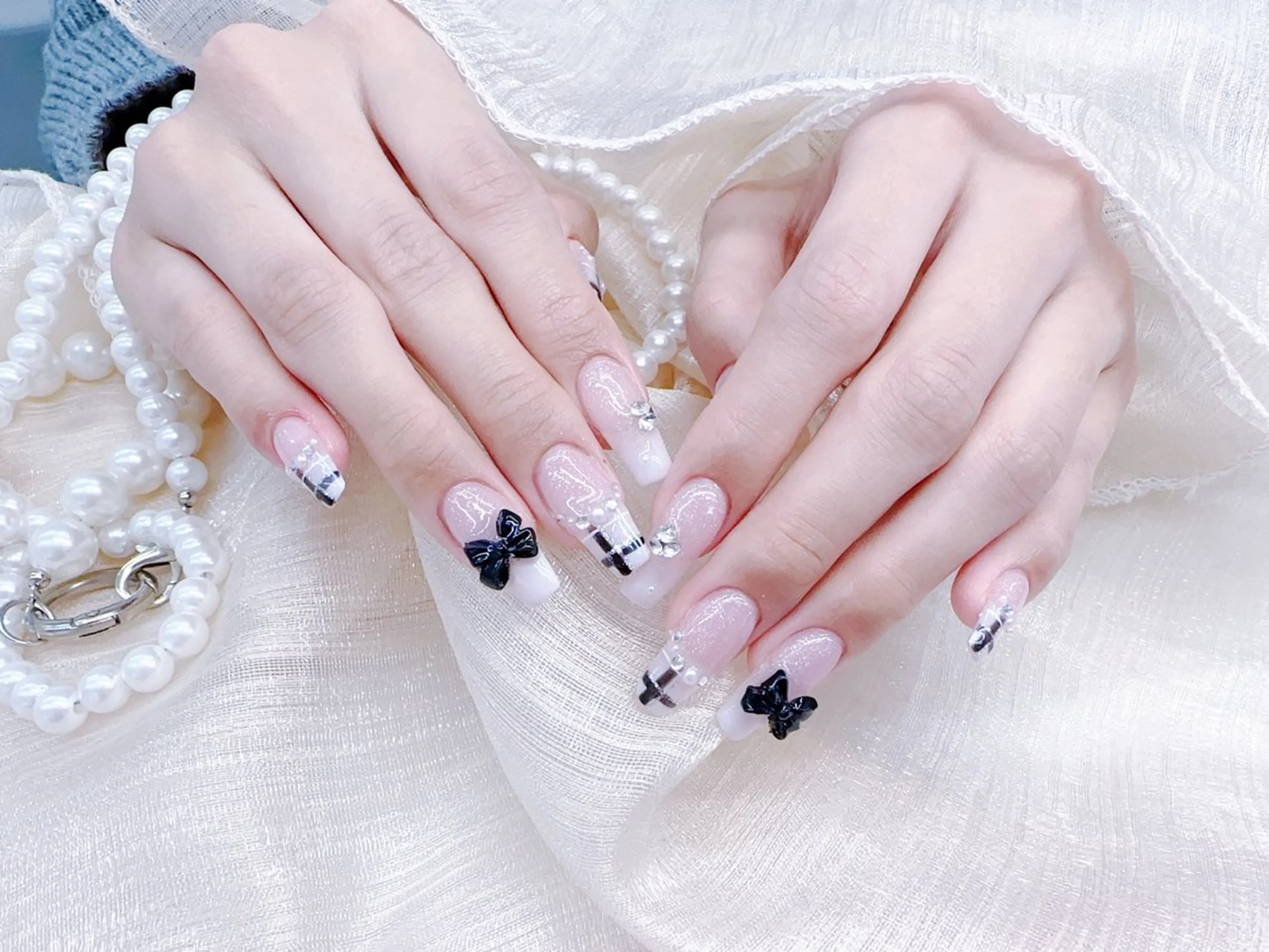 ネイル ☁️Minmin Tsuki💙🩵のネイルデザイン