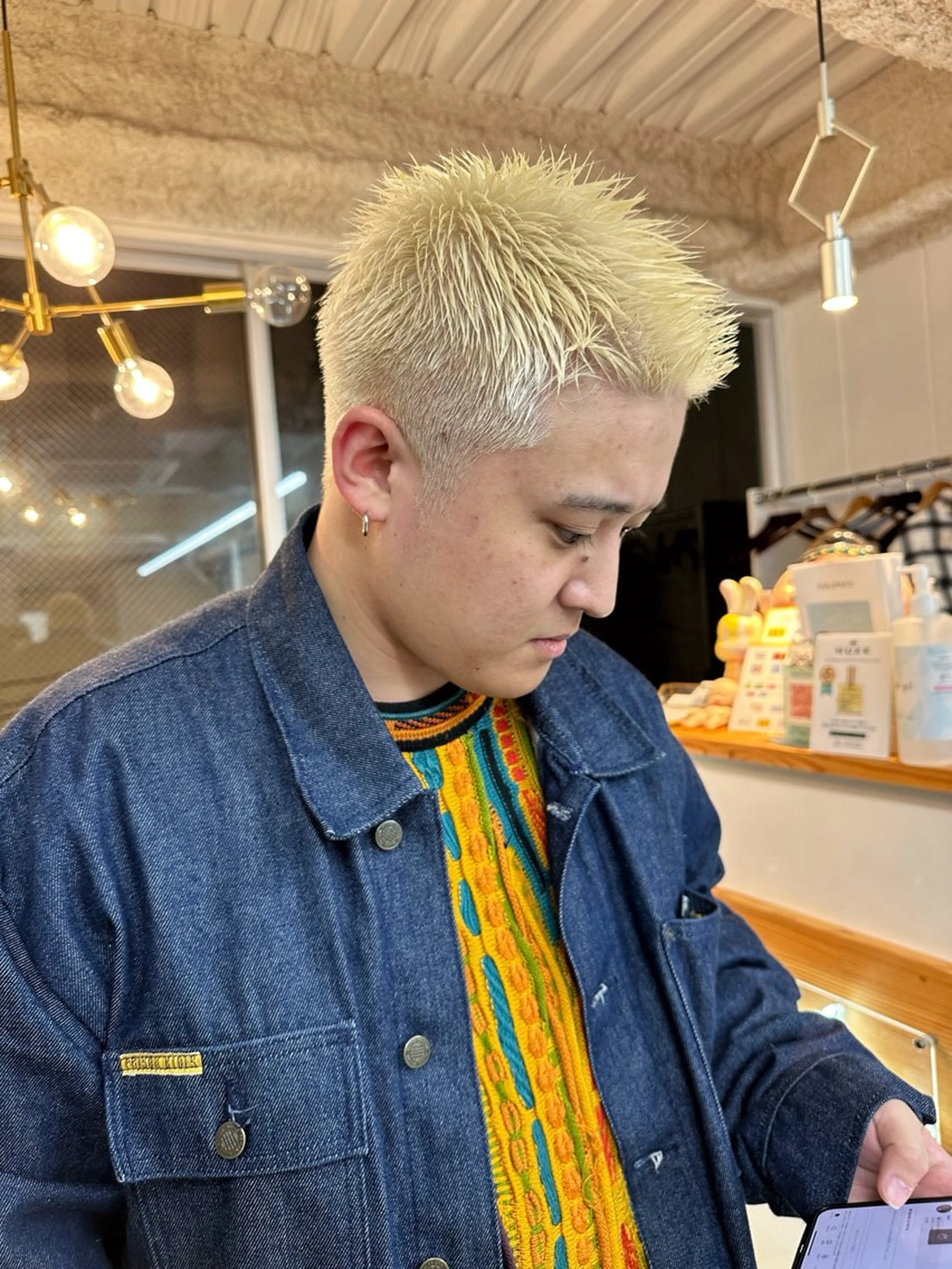 カラー メンズ ヘアカラー 八谷 将平のヘアスタイル