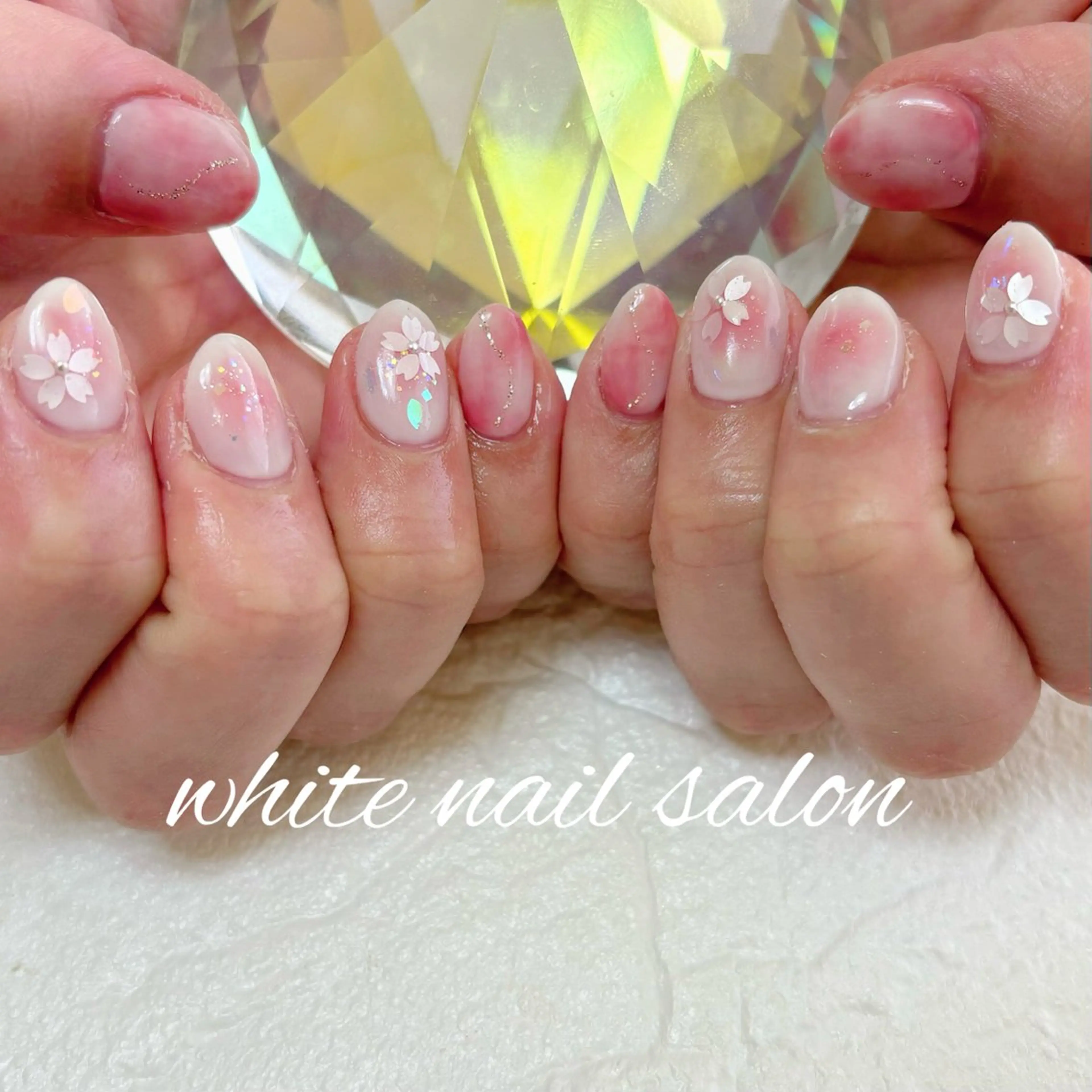 ネイル フットネイル ハンドネイル white nail salonのネイルデザイン