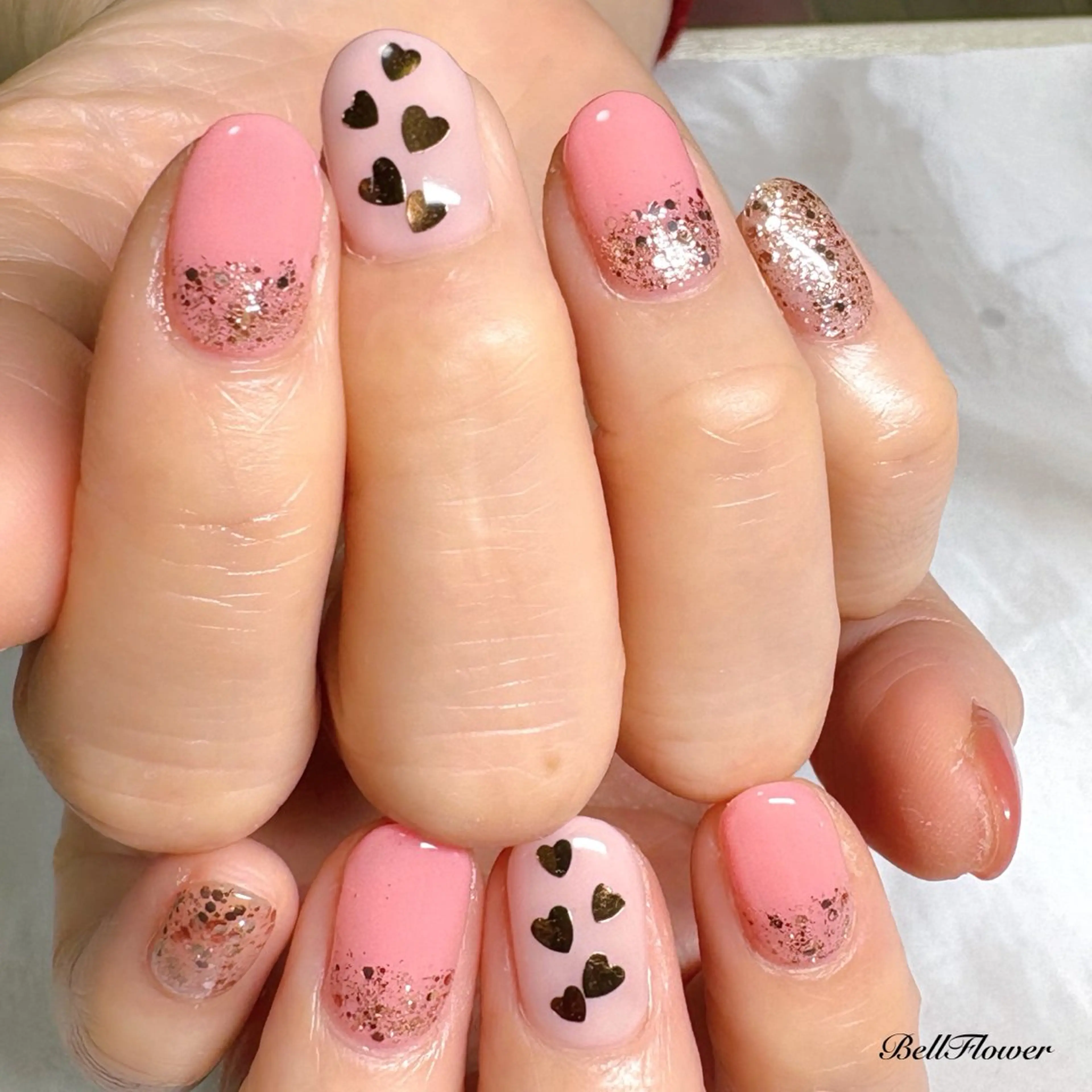 ネイル ハンドネイル Bell Flowerのネイルデザイン