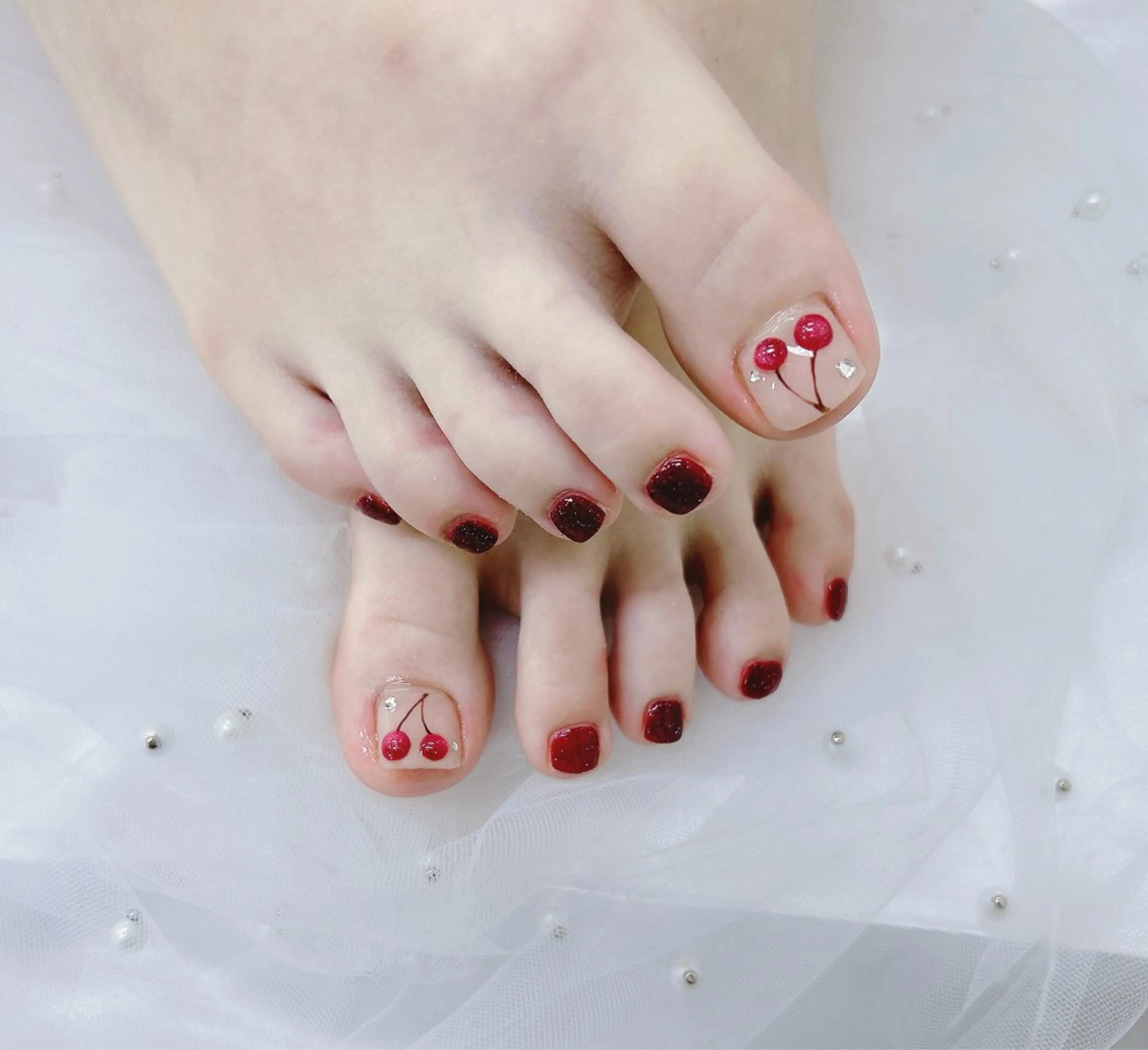 (オフあり)フット親指アートの写真