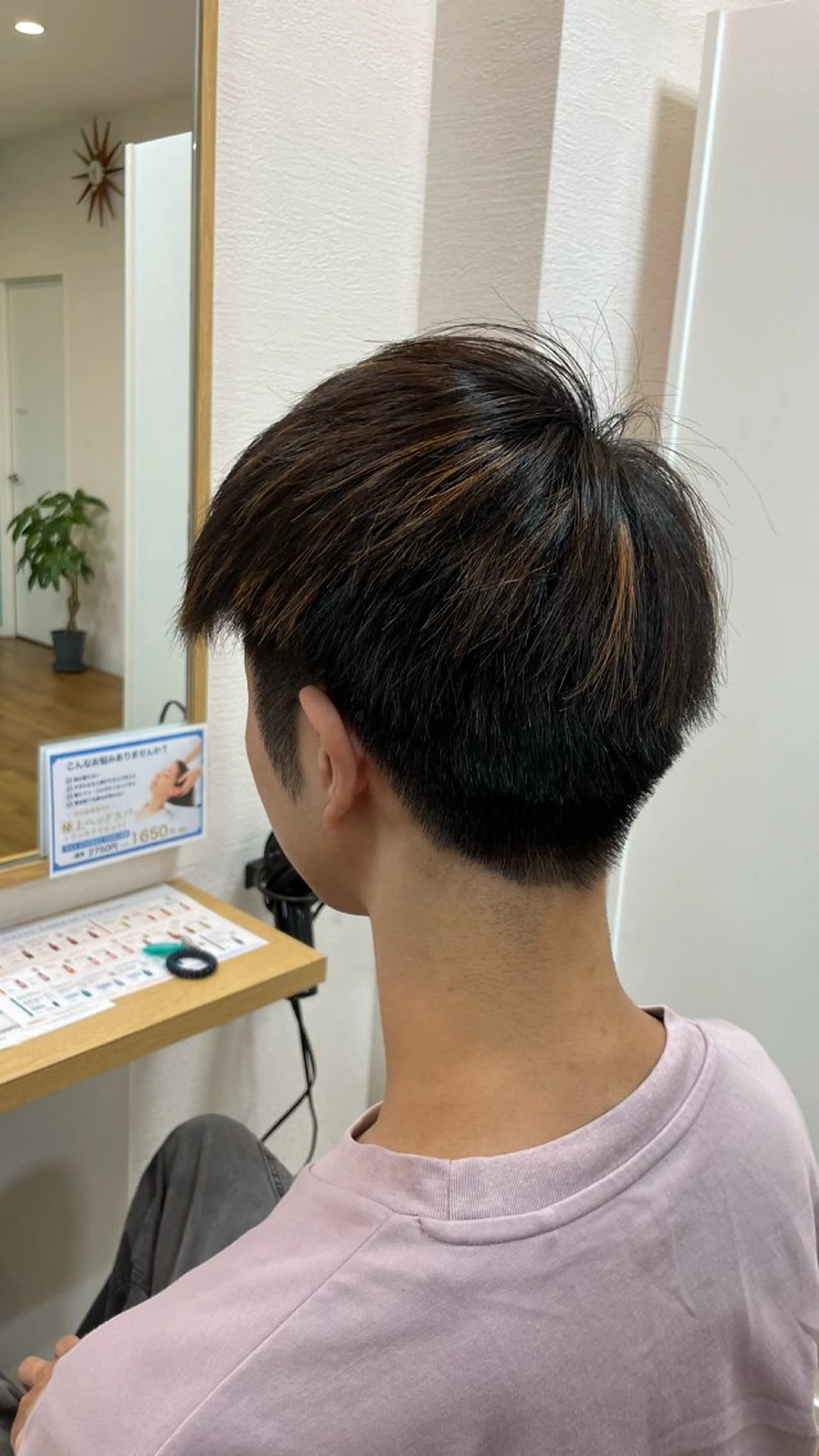 メンズ マッシュ ツーブロック カット 村田 淳のヘアスタイル