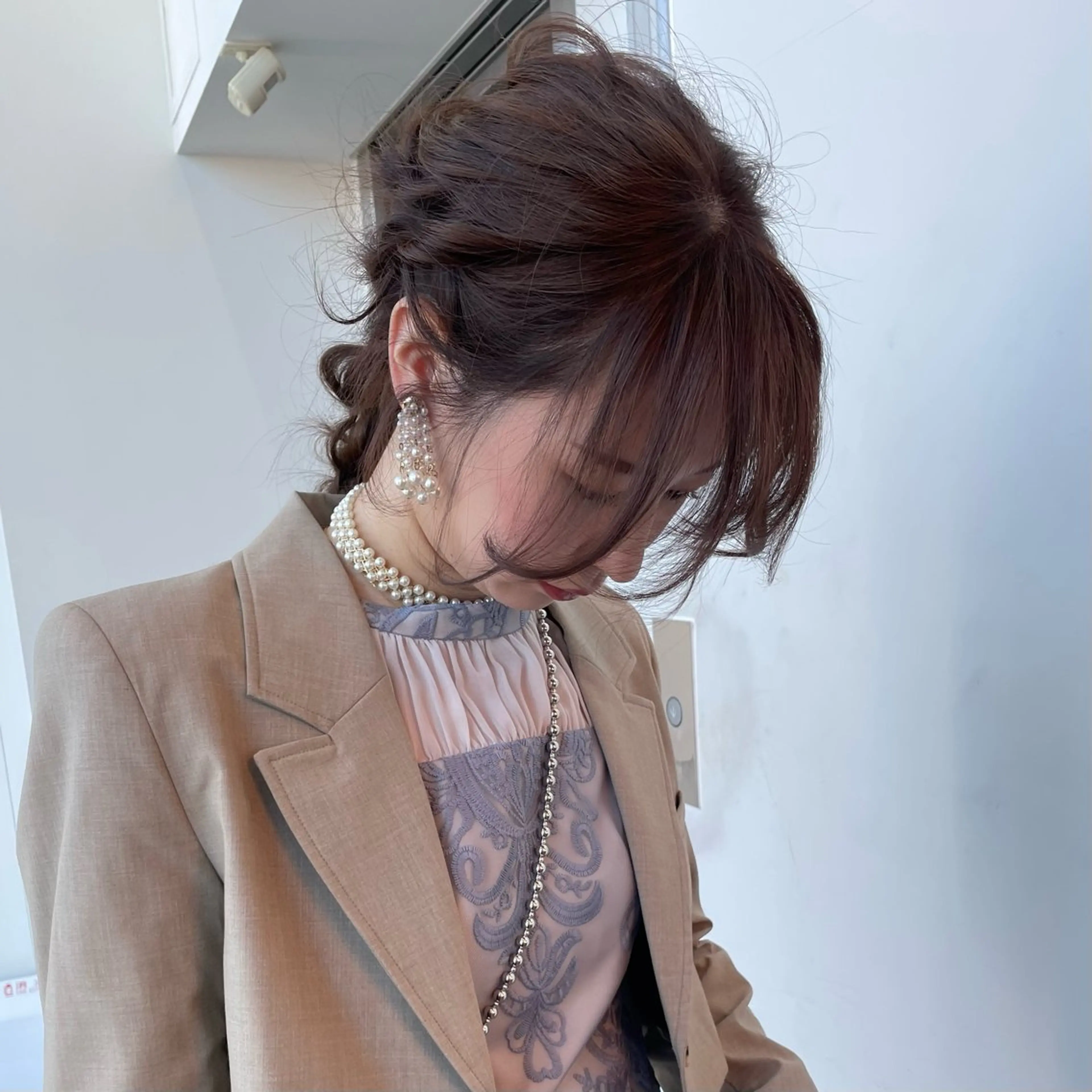 ヘアアレンジ ヘアセット レイヤー/ブリーチ ♥️【木坂 桃歌】のヘアスタイル