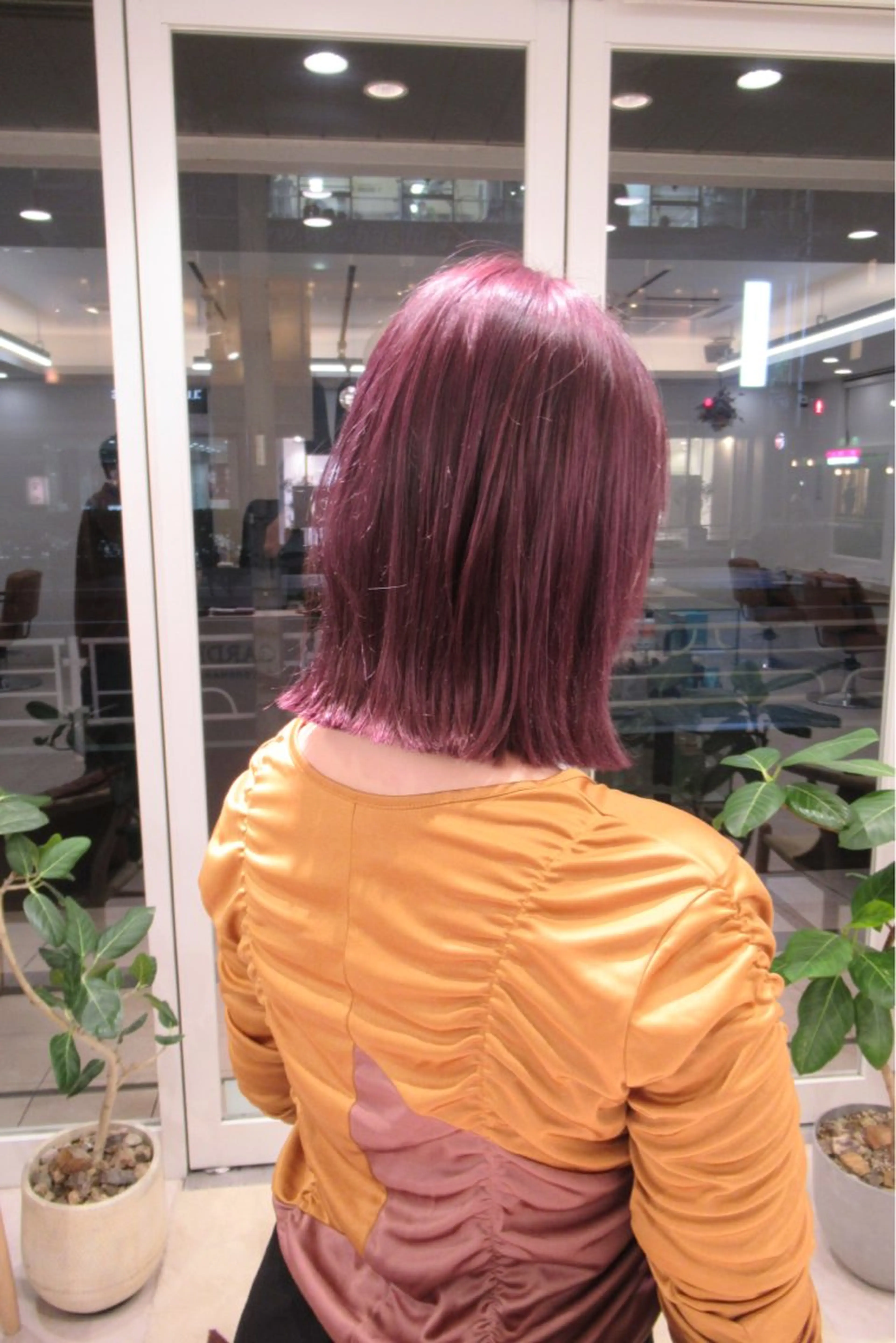 ミディアム ヘアカラー 艶カラー/透明感 /ヒグチアオイのヘアスタイル