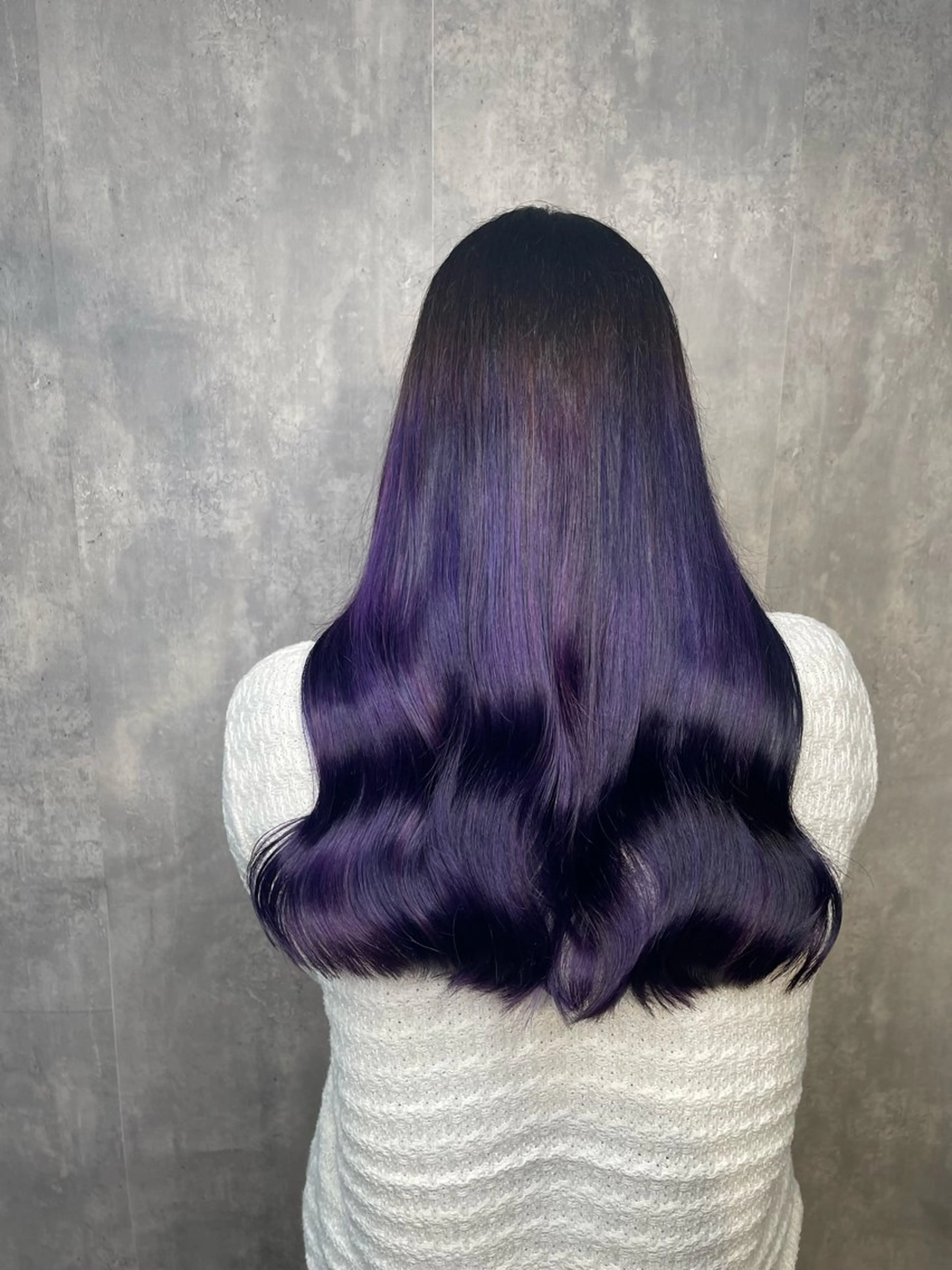 ロング カラー ブリーチ デザインカラー グラデーションカラー トリートメント ムラ修正/ ハイトーン💖Riaのヘアスタイル