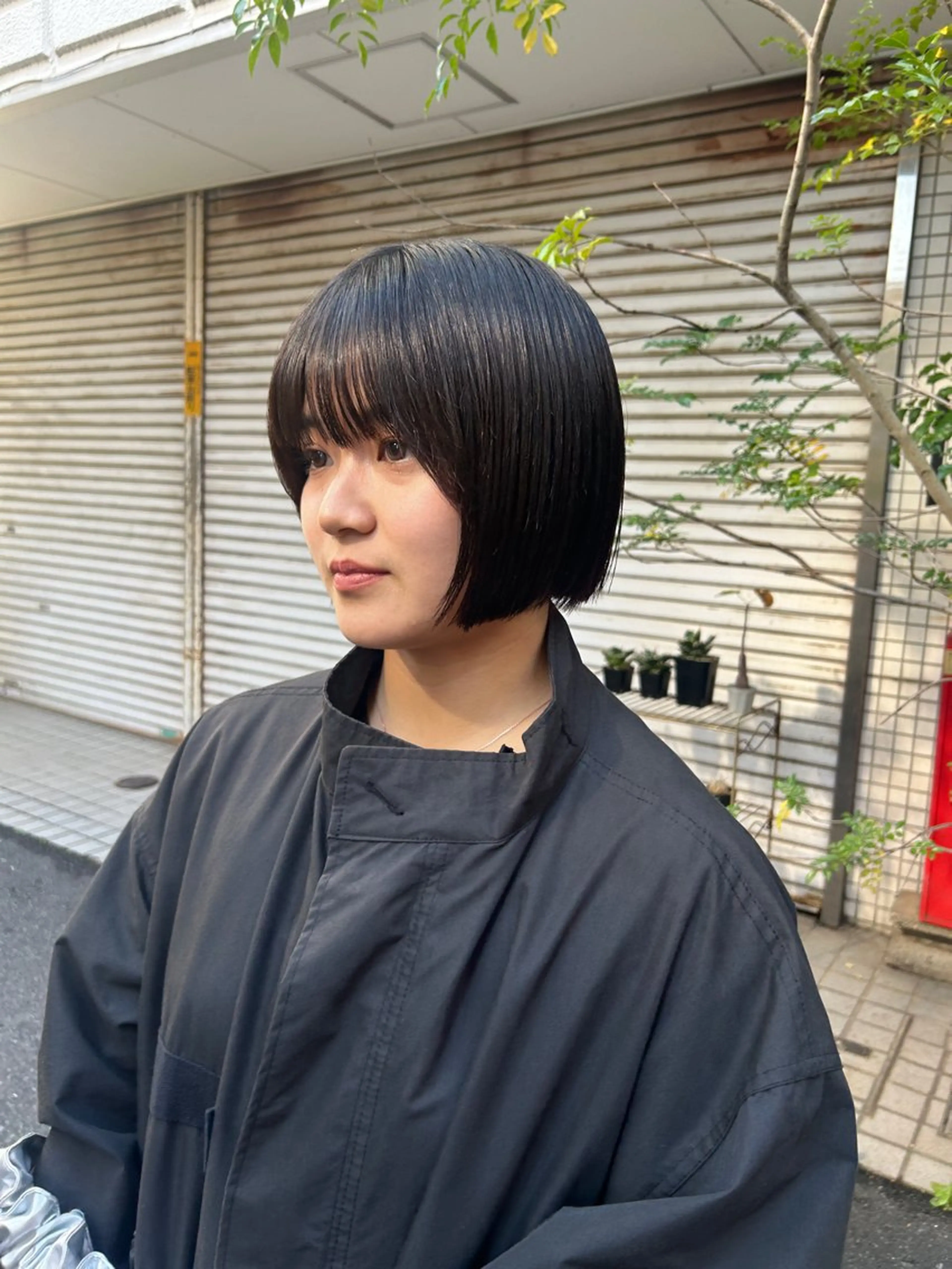 ショート ボブ 顔周りカット 小顔カット kauti 池袋店所属・メンズカット🍀 かねだしおりのヘアスタイル
