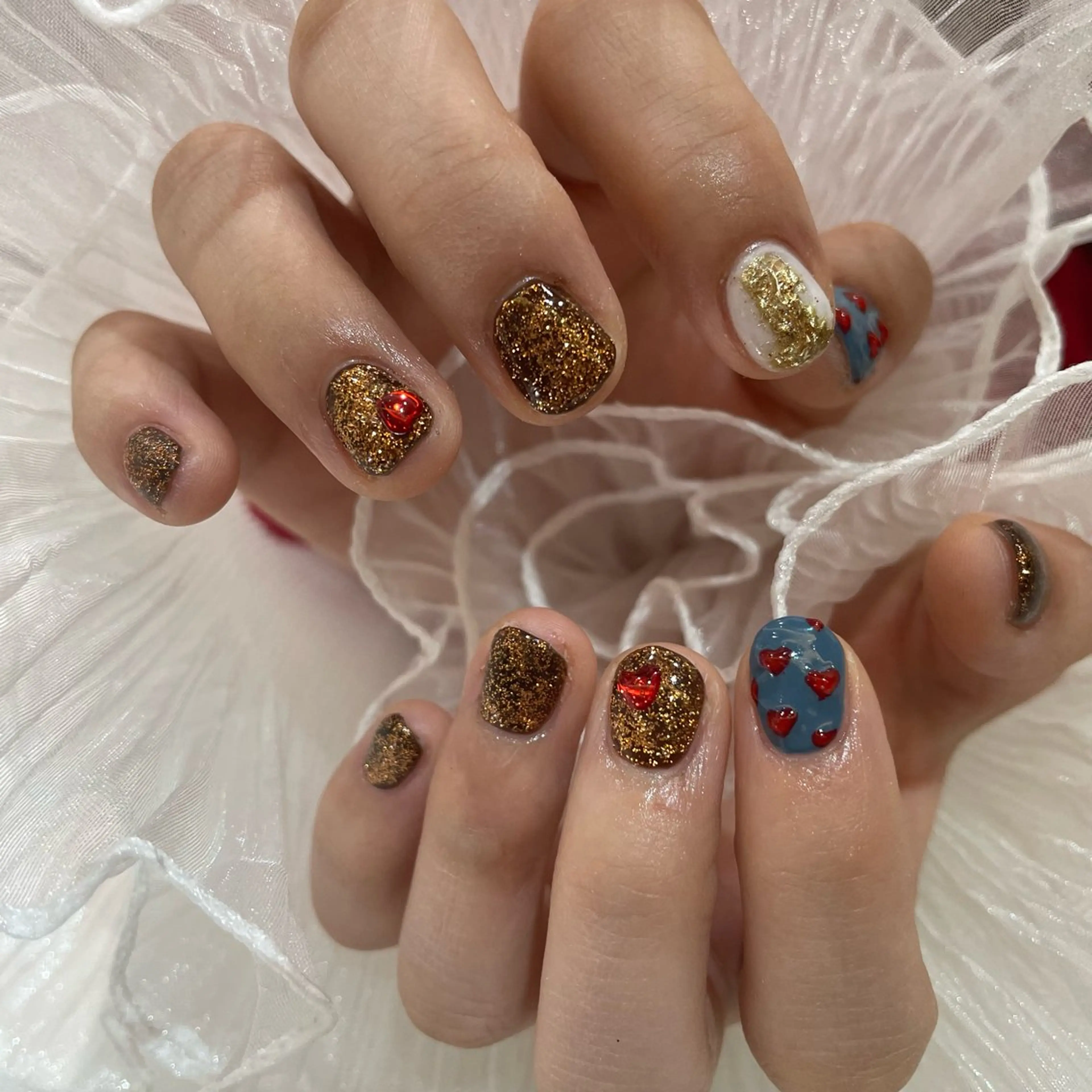 ネイル るか/透明感 カラー/アレンジのヘアスタイル