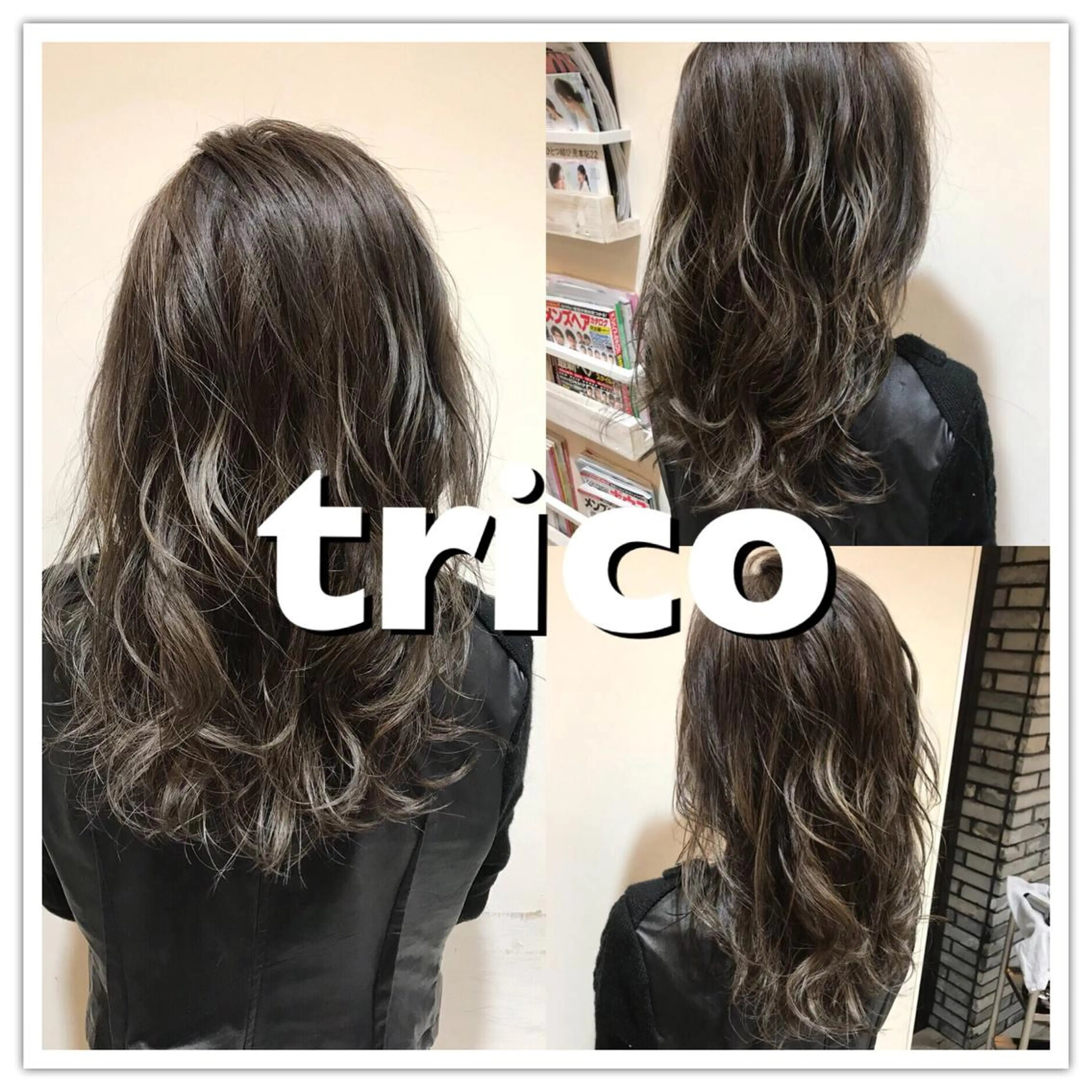 セミロング カラー ハイライトカラー 外国人風カラー ハイライト 似合わせ/ブリーチ カラー.岡田友仁のヘアスタイル