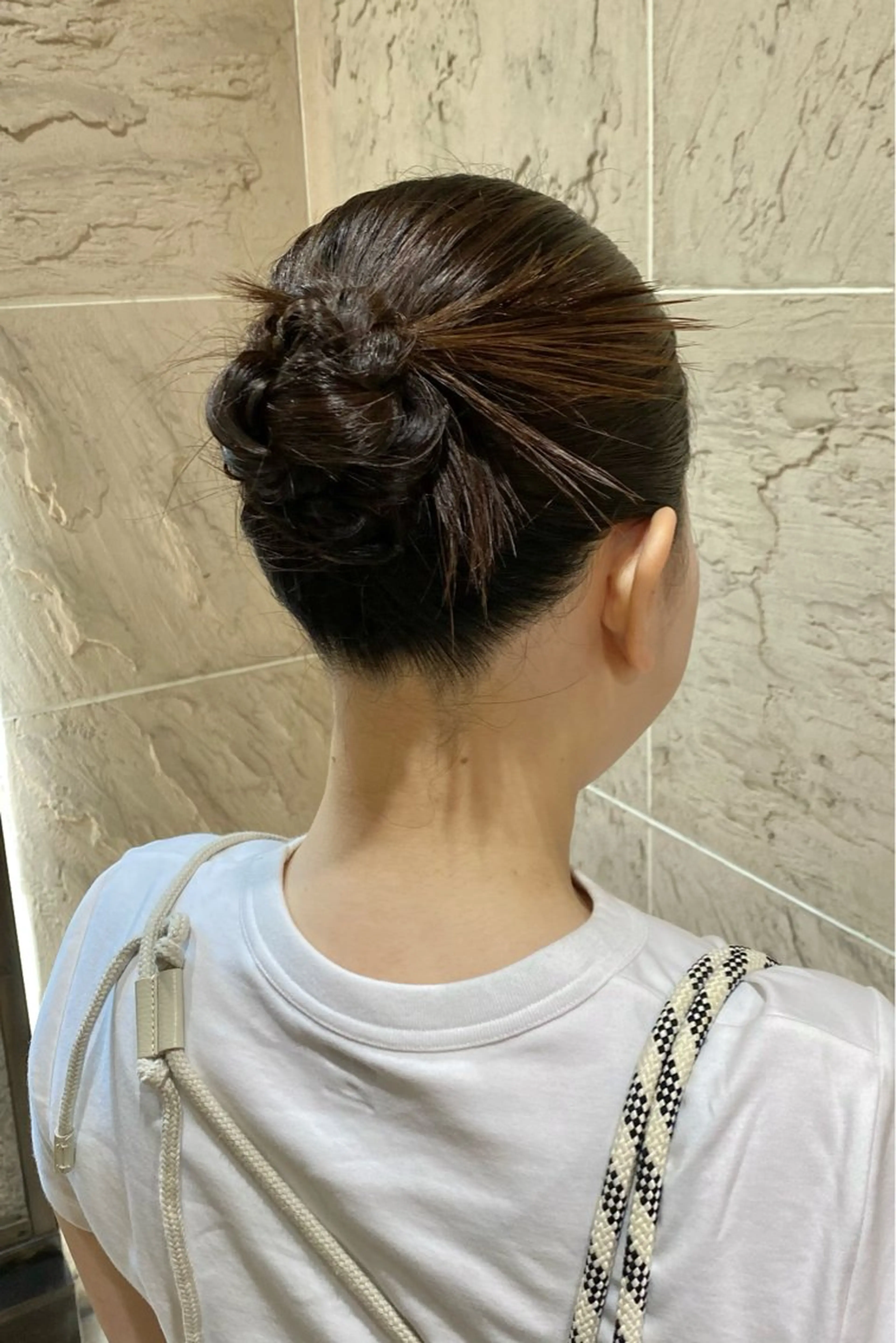 セミロング ヘアアレンジ 菊地 紗矢のヘアスタイル