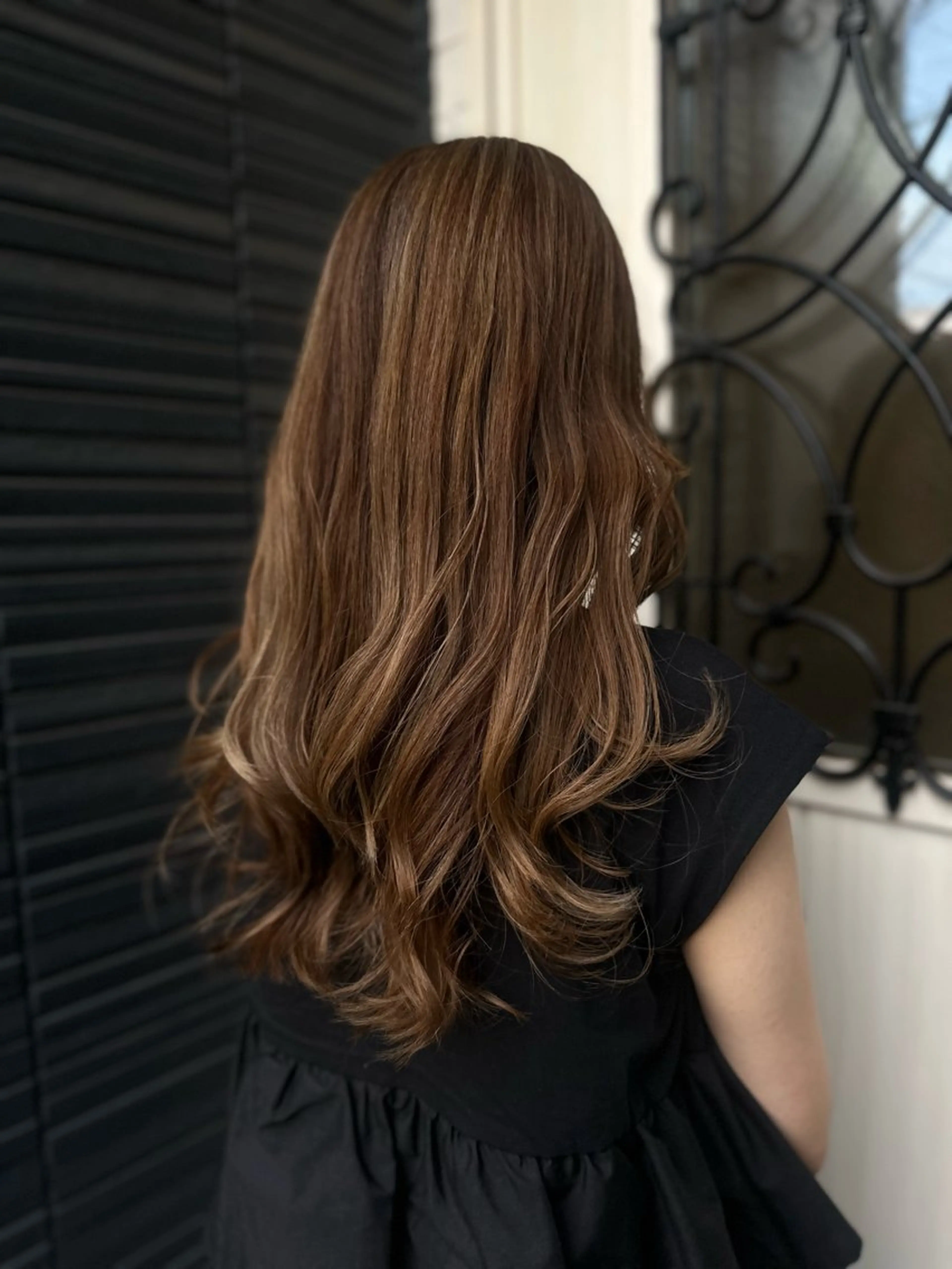 ロング カラー カット ヘアカラー トリートメント K Harukaのヘアスタイル