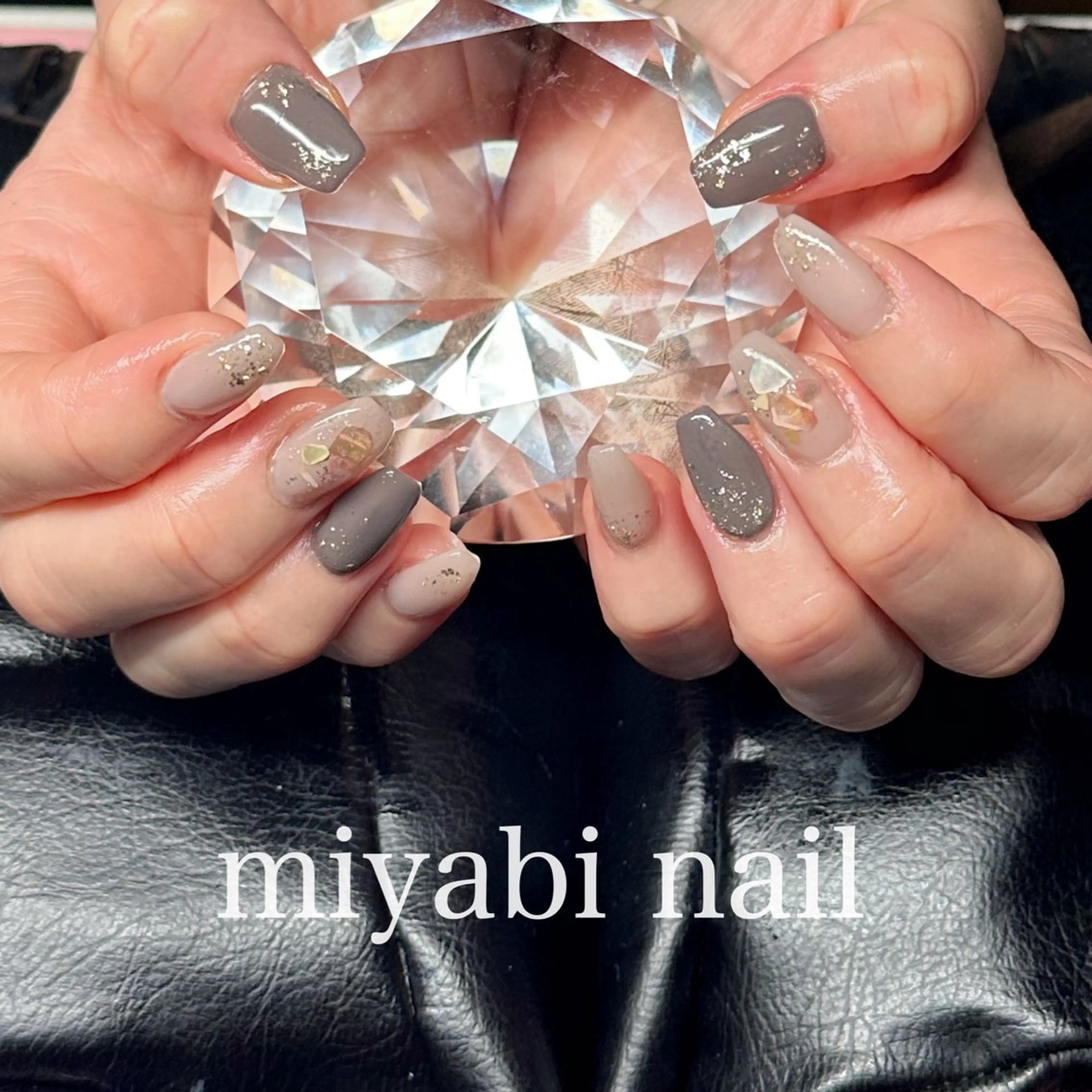 ネイル アートネイル 持ち込み ハンドネイル miyabi nail 桂川駅近くのネイルデザイン