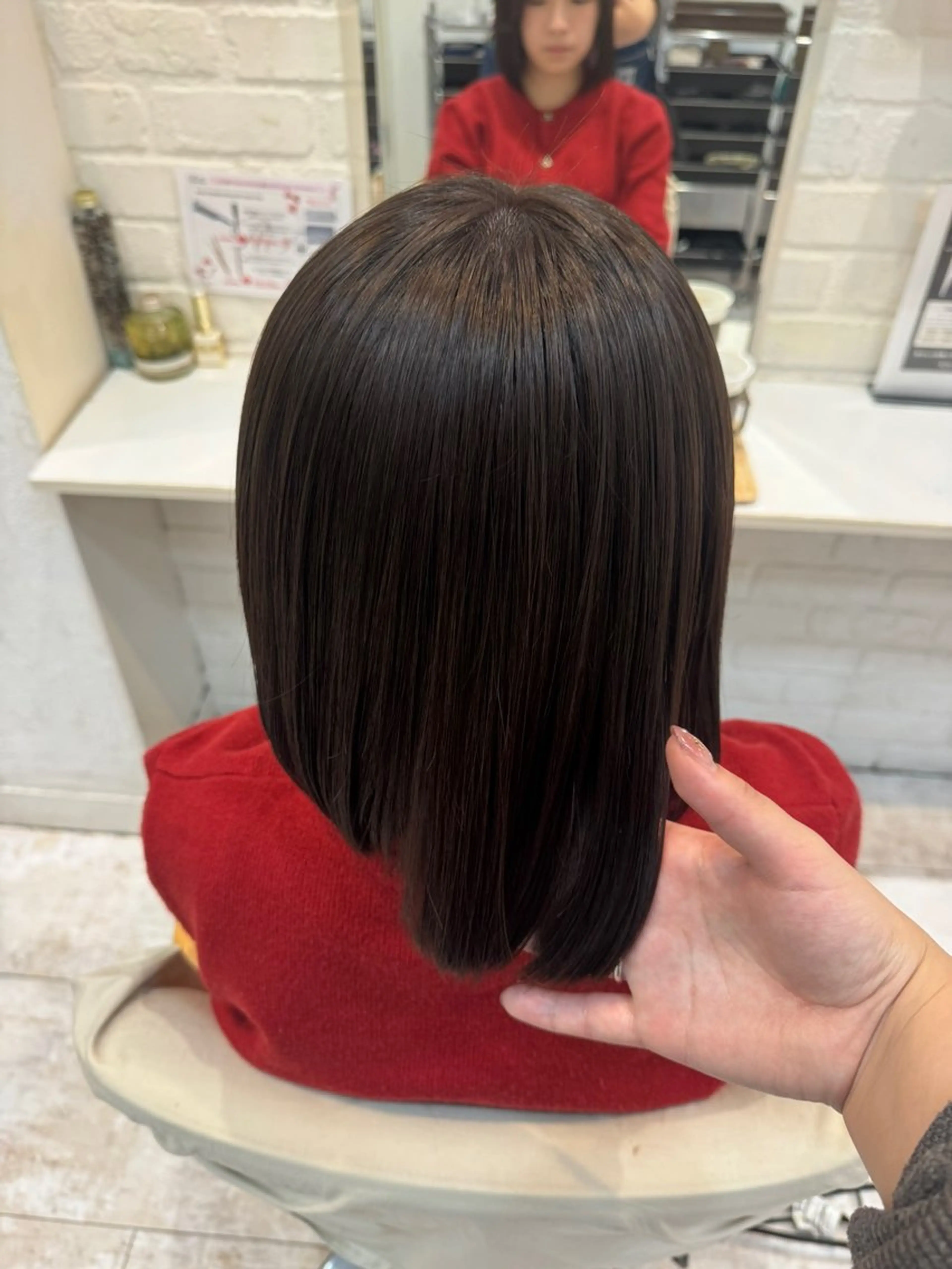 カラー グレージュ ミルクティーグレージュ ヘアカラー カラーお任せ下さい✨ 𝙼𝙰𝙽𝙰🧸のヘアスタイル